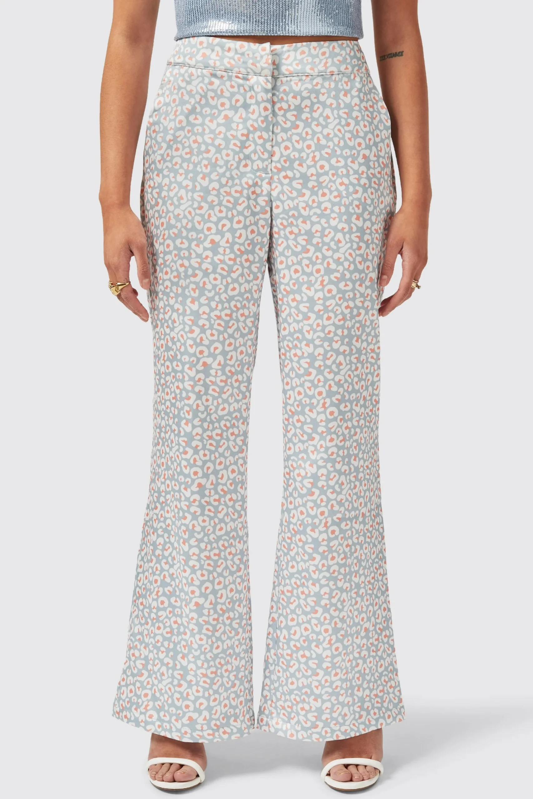 Twisted Tailor Amarantha Slim Fit Blue Trouser | Woman
