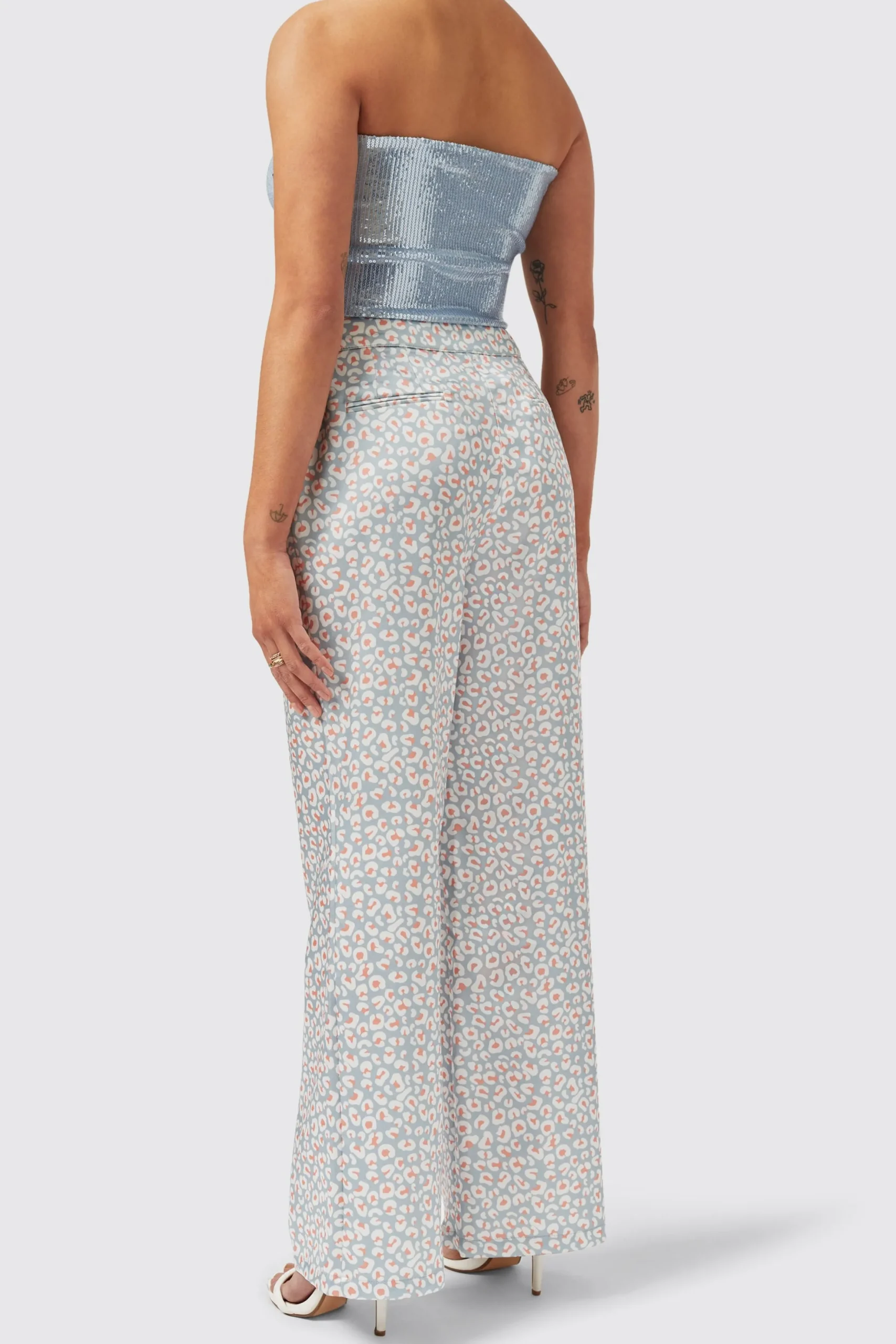 Twisted Tailor Amarantha Slim Fit Blue Trouser | Woman