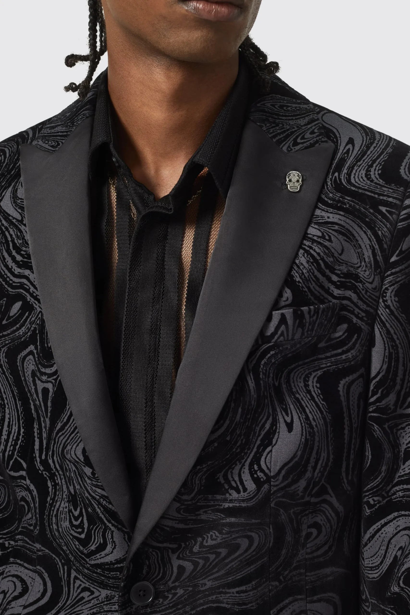 Twisted Tailor Angelou Slim Fit Black Suit | Occasion·Groomsmen Suits