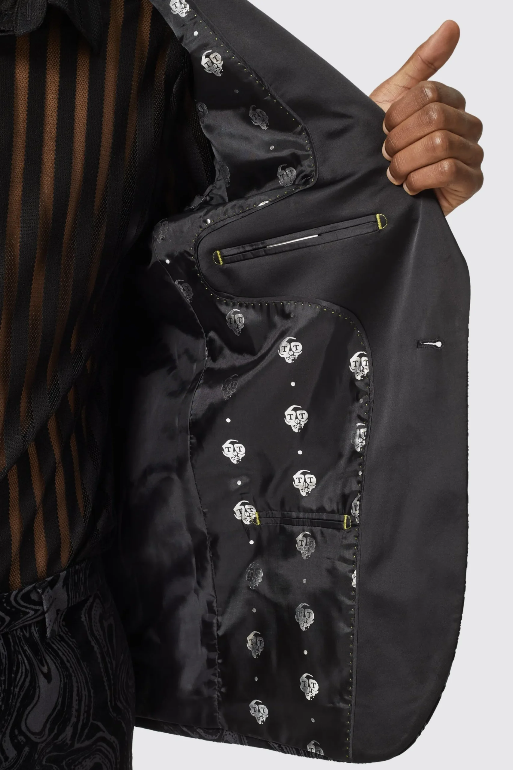 Twisted Tailor Angelou Slim Fit Black Suit | Occasion·Groomsmen Suits