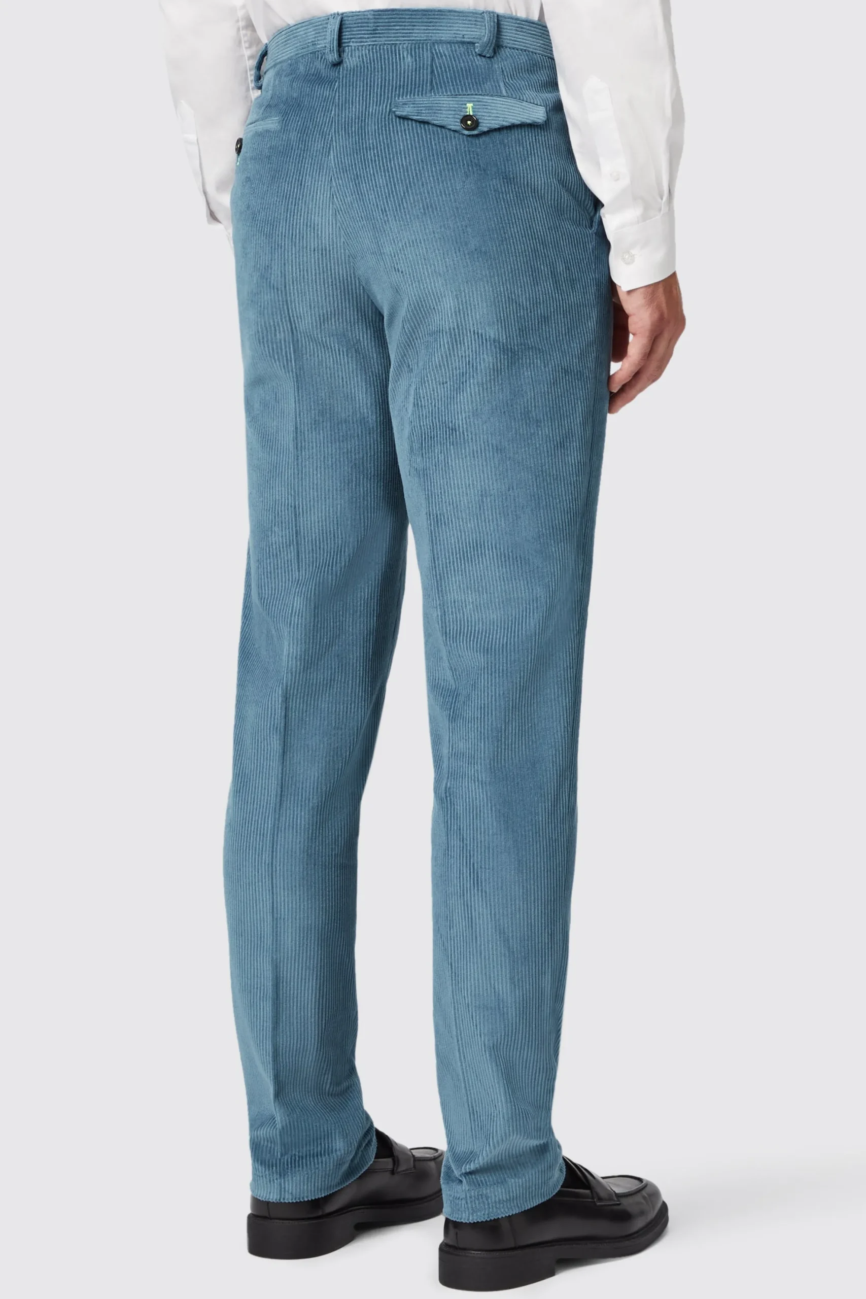 Twisted Tailor Aston Slim Fit Blue Corduroy Double Breasted Suit | Style·Plain Suits | Style·Double Breasted Suits