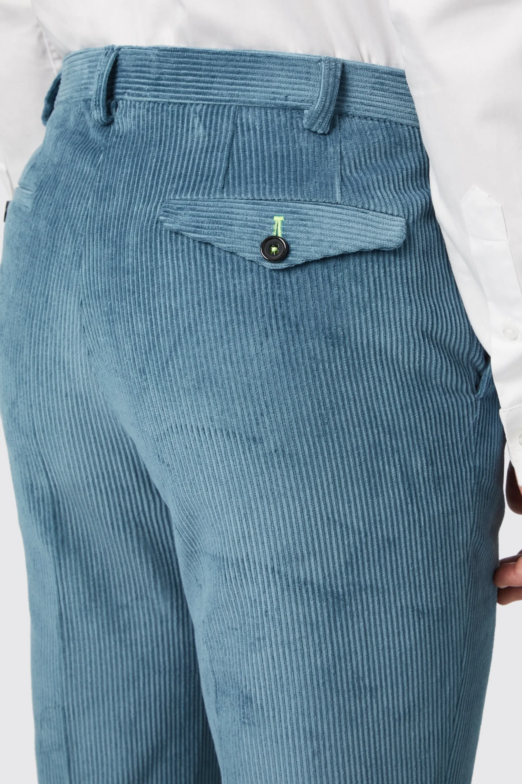 Twisted Tailor Aston Slim Fit Blue Corduroy Double Breasted Suit | Style·Plain Suits | Style·Double Breasted Suits