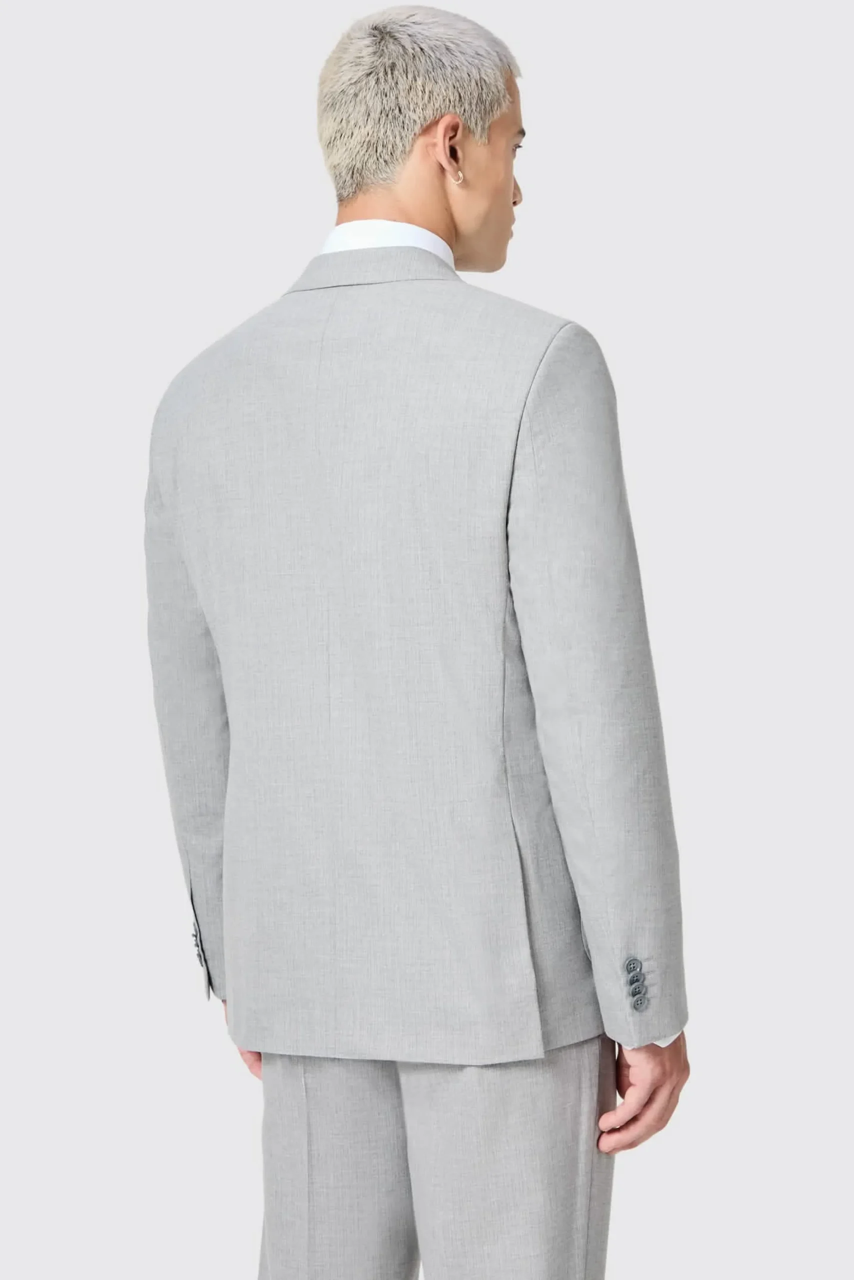Twisted Tailor Atkinson Slim Fit Grey Double Breasted Jacket | Jackets·Work Jackets