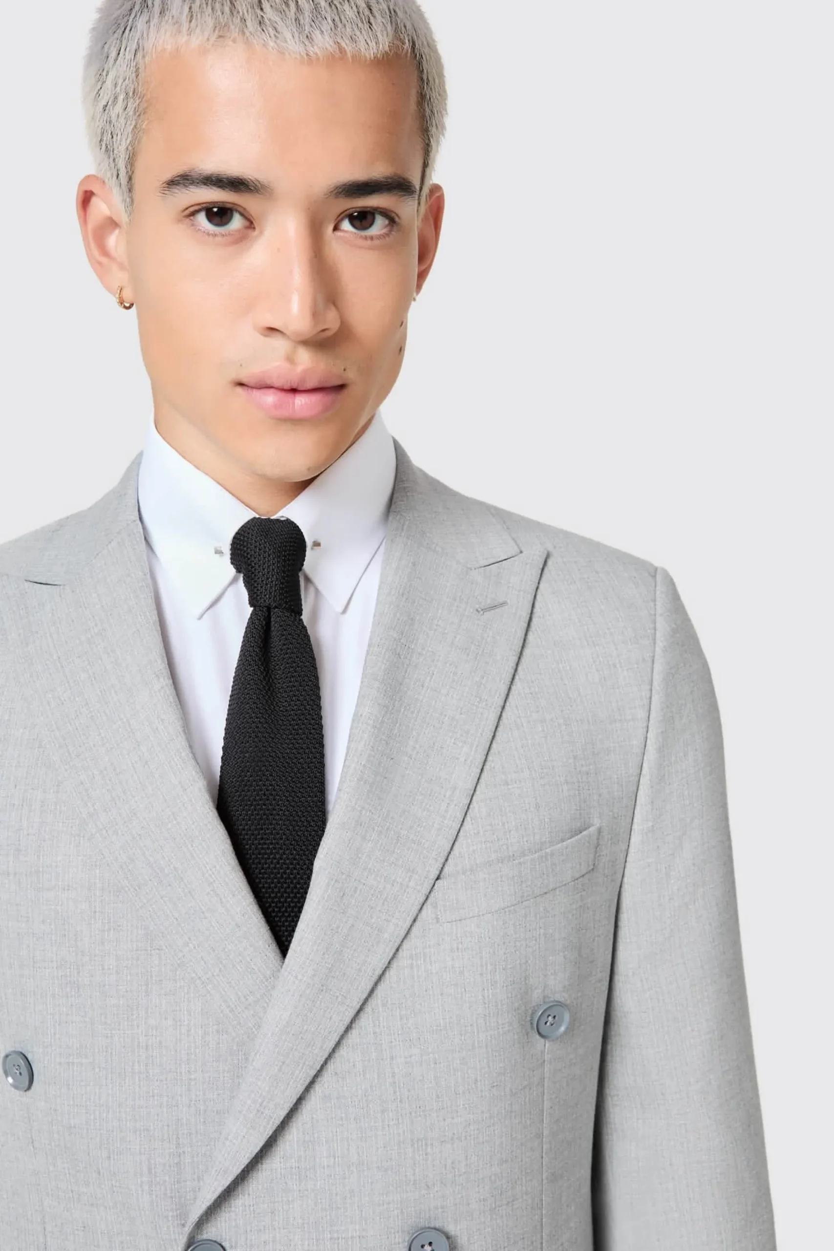 Twisted Tailor Atkinson Slim Fit Grey Double Breasted Jacket | Jackets·Work Jackets