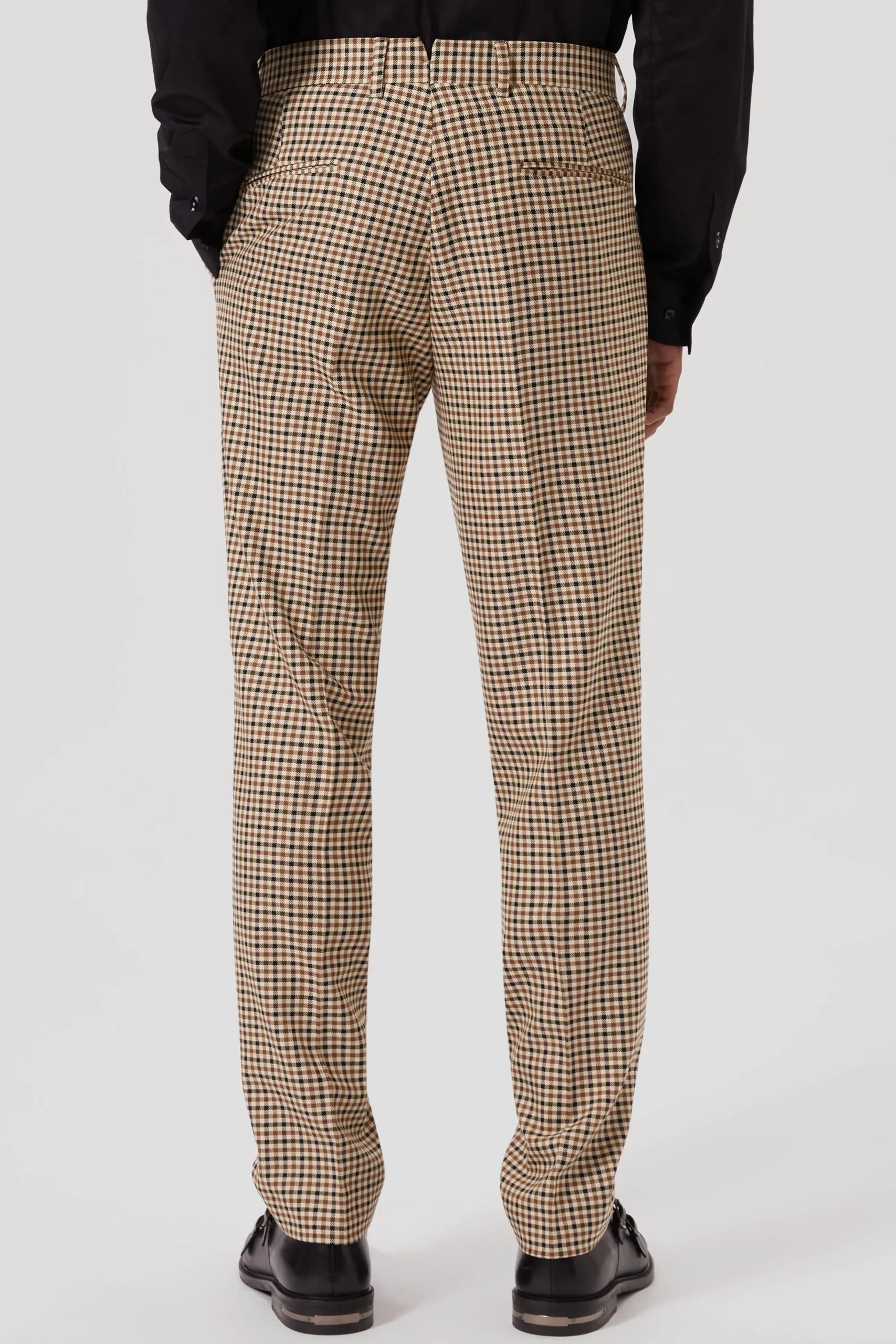 Twisted Tailor Blythe Slim Fit Beige Check Suit | Style·Check Suits | Style·2 Piece Suits