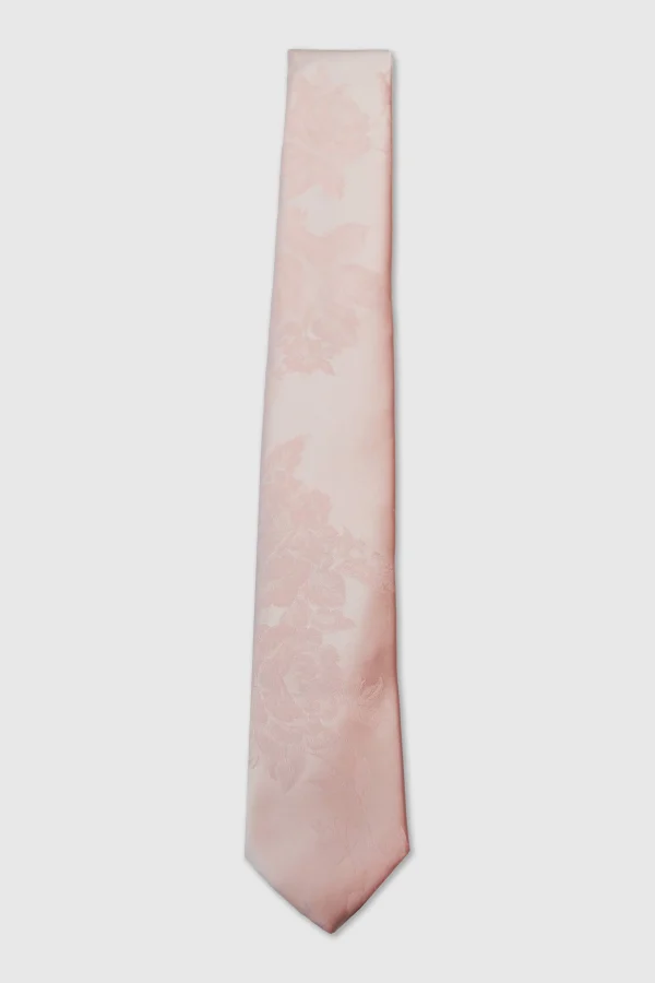 Twisted Tailor Braxas Pink Floral Tie And Hank Set | Suit Accessories·Ties