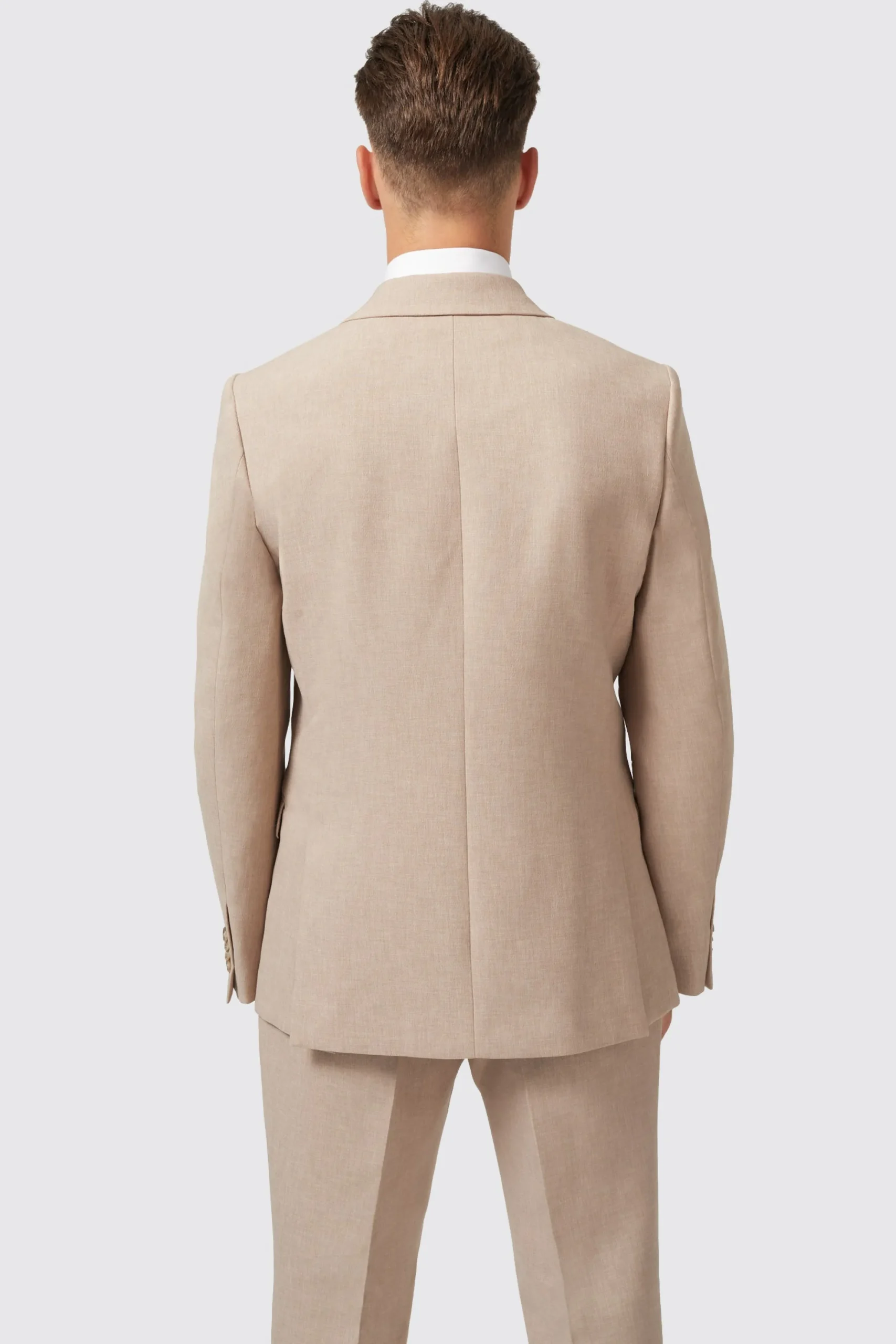 Twisted Tailor Bresnan Slim Fit Neutral Double Breasted Jacket | Jackets·Work Jackets