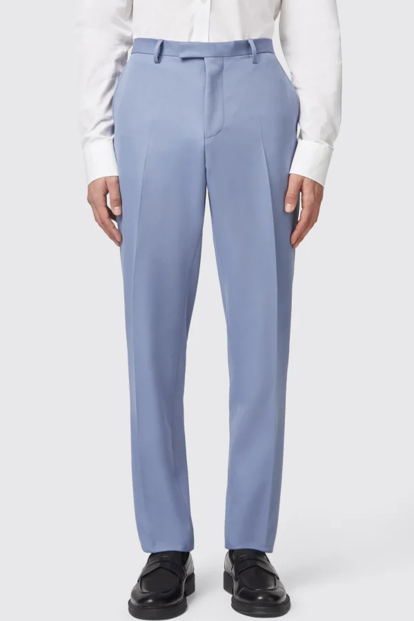 Twisted Tailor Buscot Slim Fit Blue Trousers | Trousers·Casual Trousers | Trousers·Party Trousers