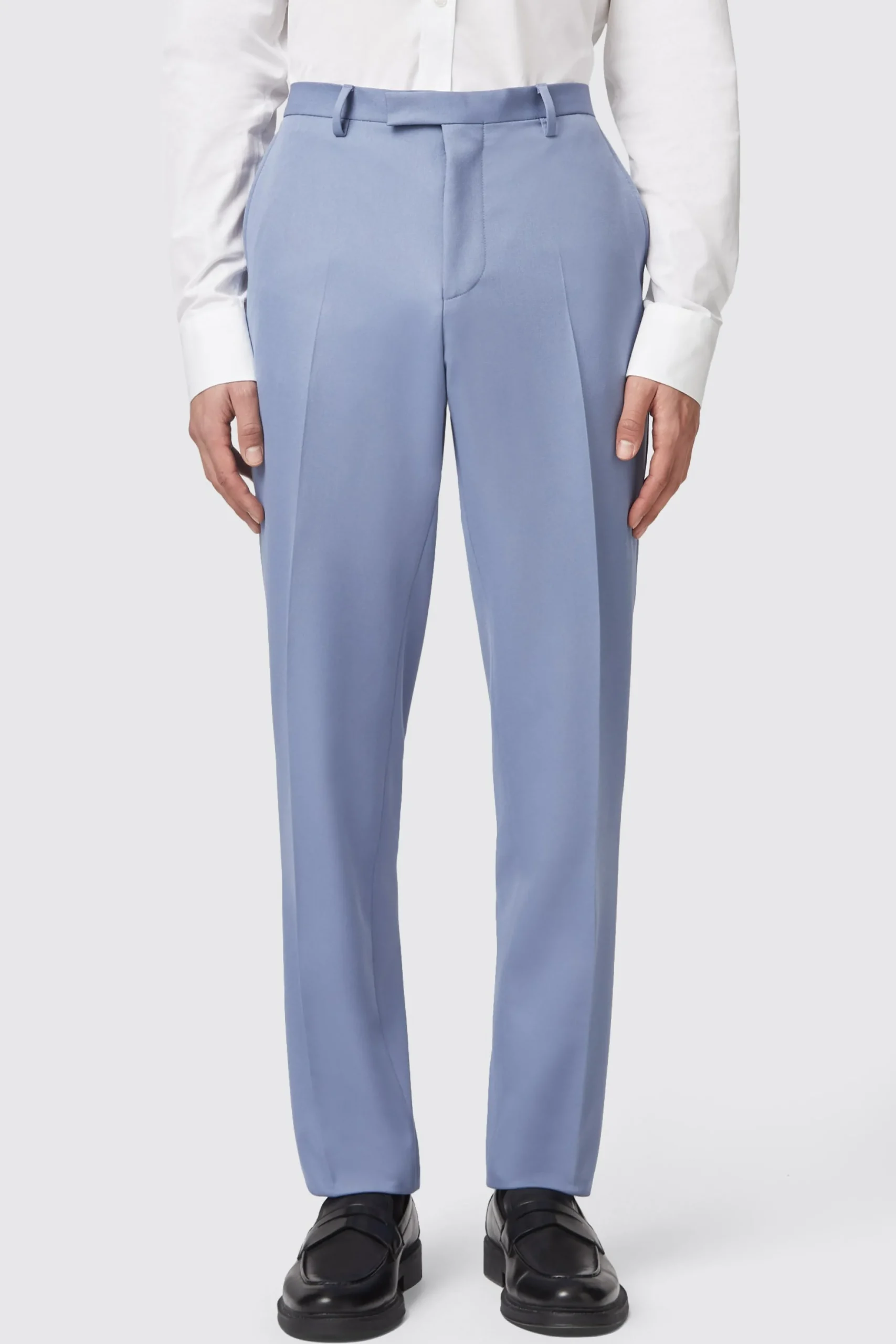 Twisted Tailor Buscot Slim Fit Blue Trousers | Trousers·Casual Trousers | Trousers·Party Trousers