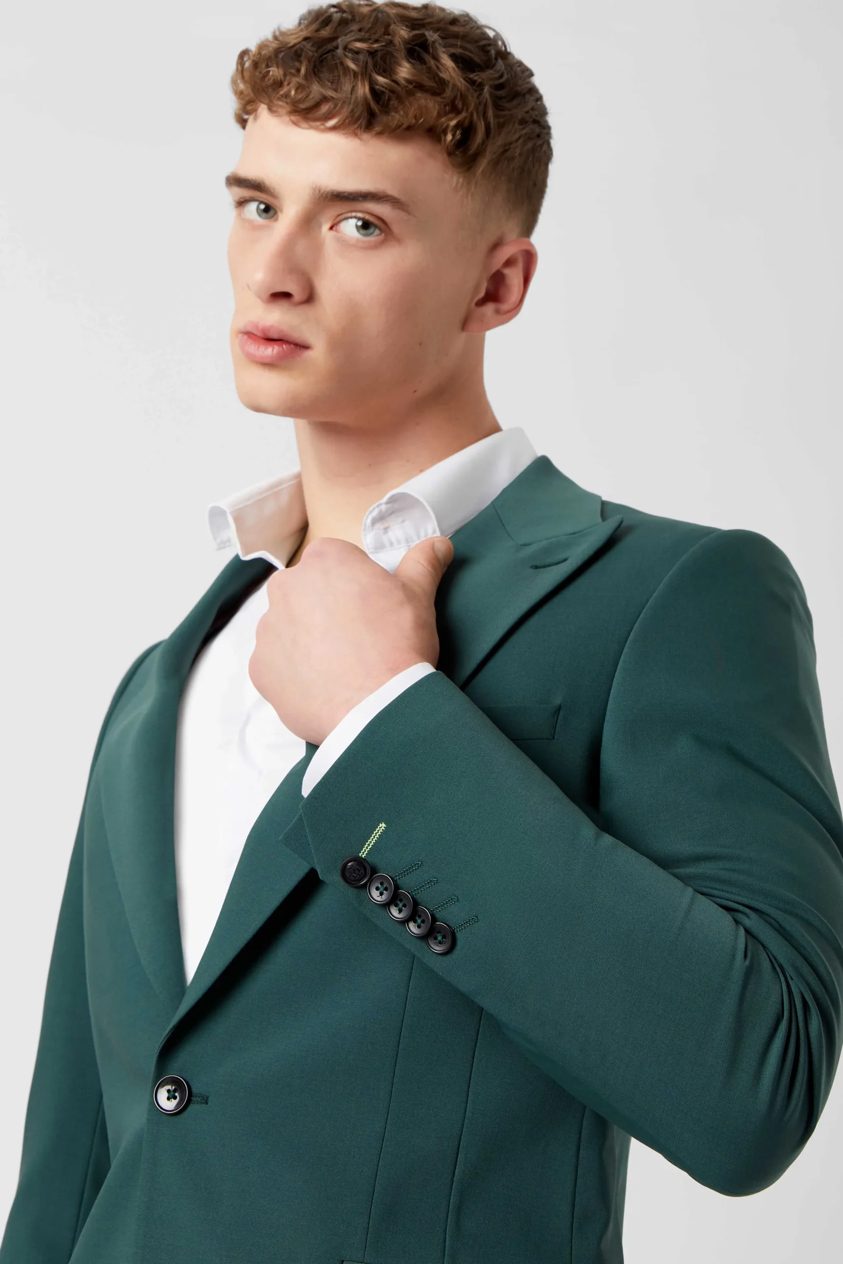 Twisted Tailor Buscot Slim Fit Forest Green Suit | Occasion·Back To It