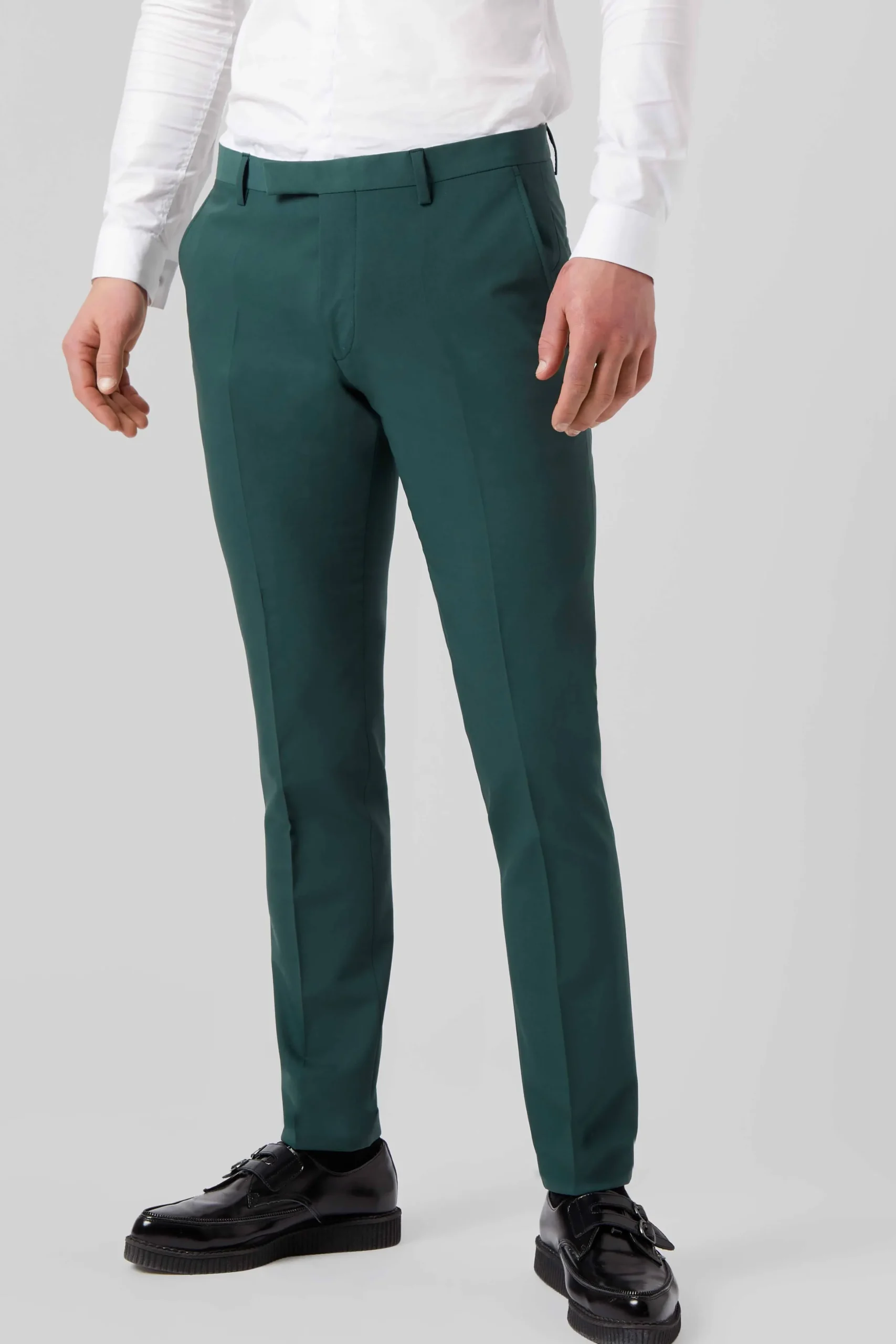 Twisted Tailor Buscot Slim Fit Forest Green Trousers | Trousers·Work Trousers