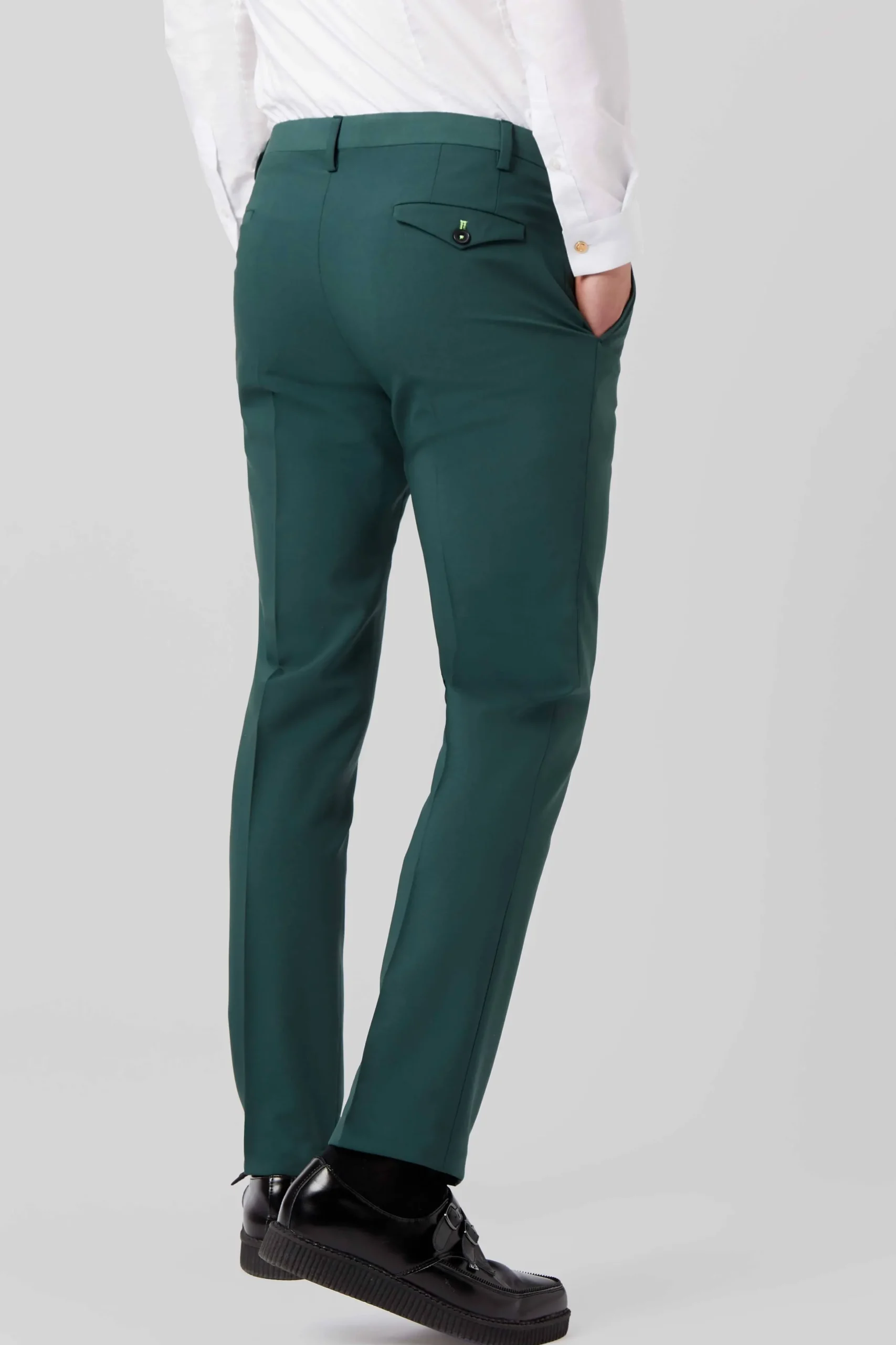 Twisted Tailor Buscot Slim Fit Forest Green Trousers | Trousers·Work Trousers