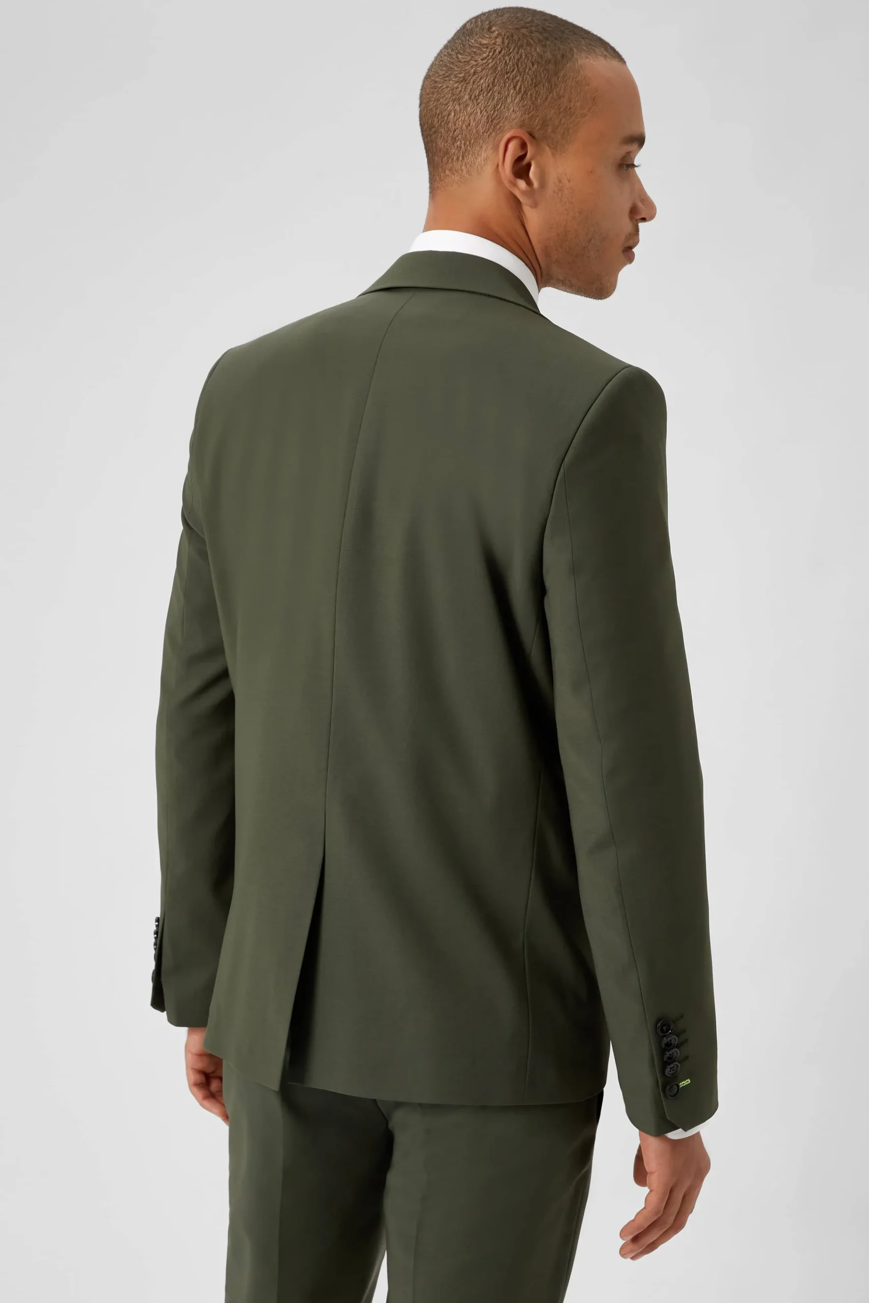 Twisted Tailor Buscot Slim Fit Green Wool Suit | Style·Plain Suits | Style·2 Piece Suits