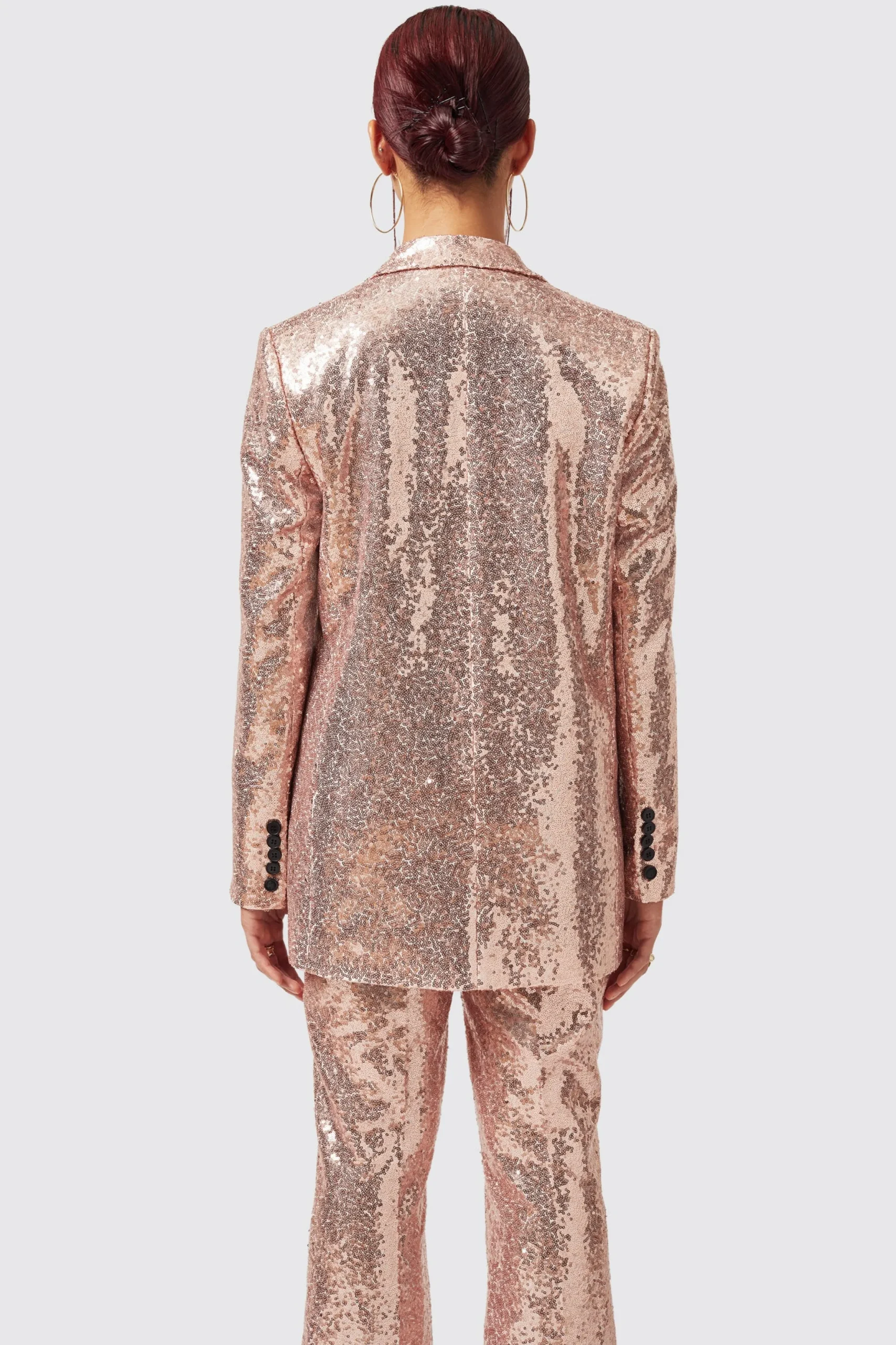 Twisted Tailor Caladium Slim Fit Pink Sequin Suit | Woman