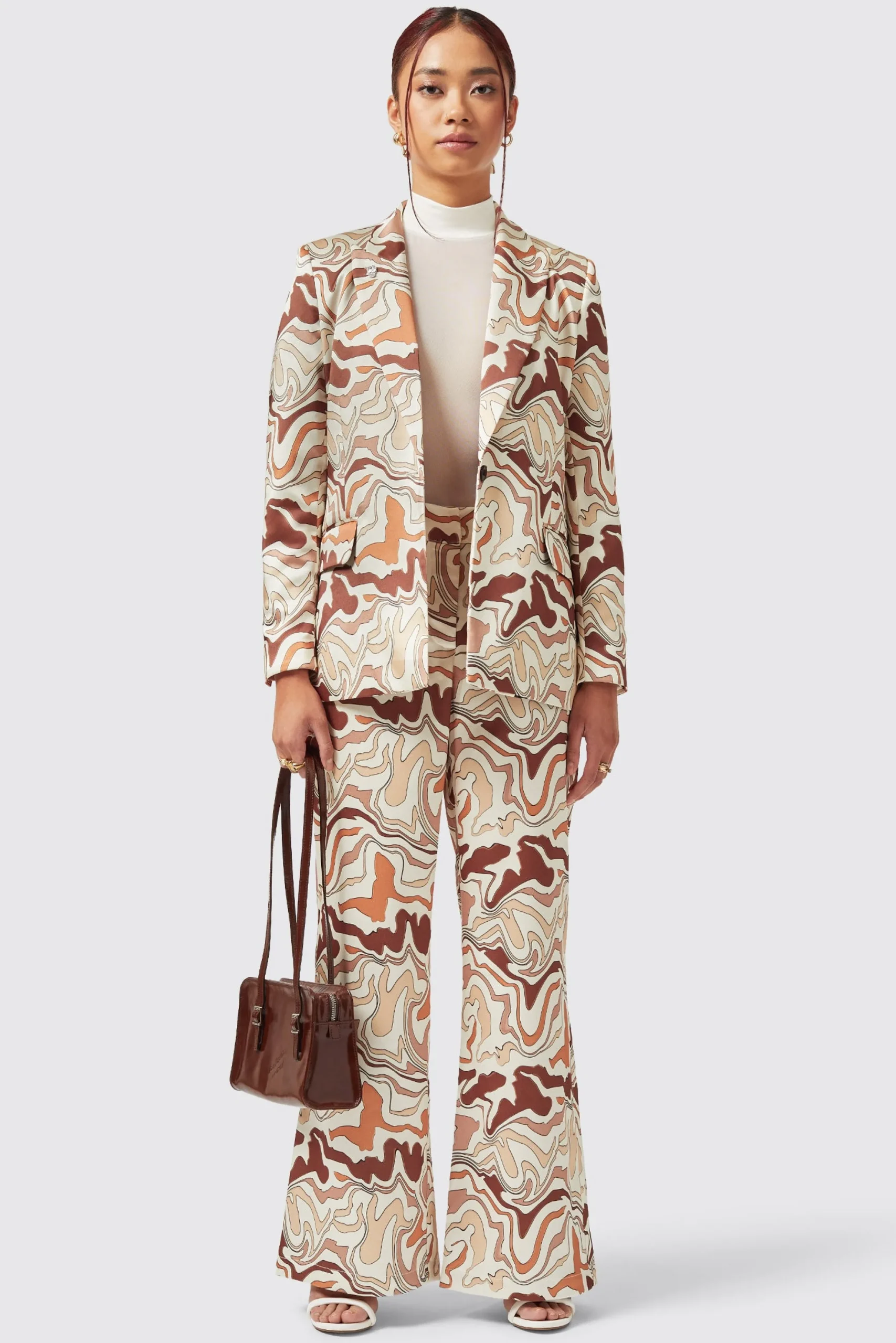 Twisted Tailor Calthia Slim Fit Neutral Suit | Woman