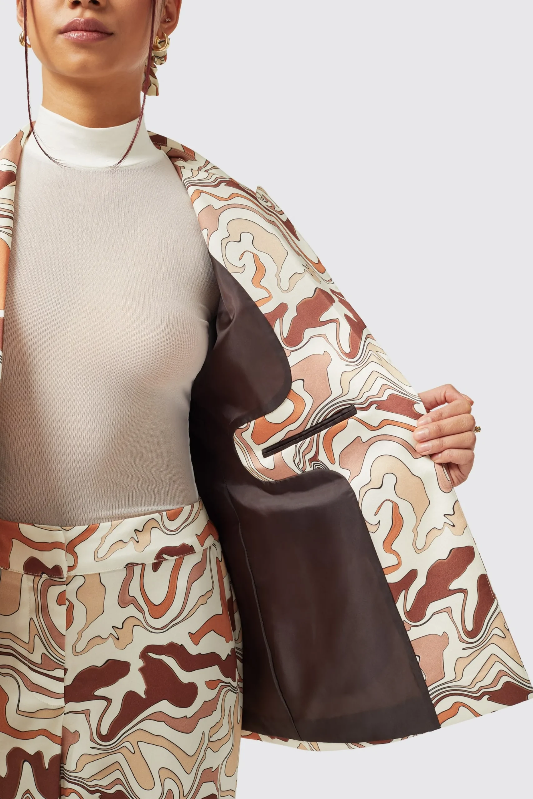 Twisted Tailor Calthia Slim Fit Neutral Suit | Woman