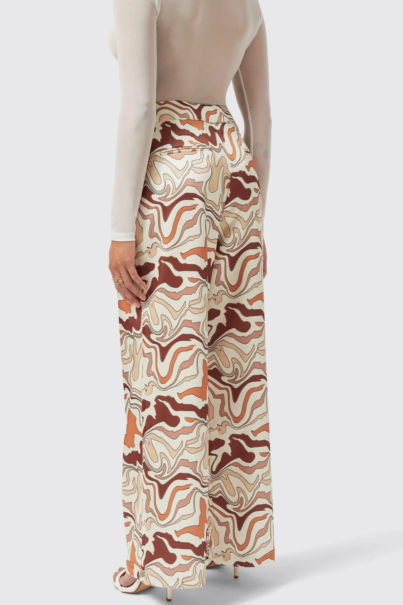 Twisted Tailor Calthia Slim Fit Neutral Trouser | Woman