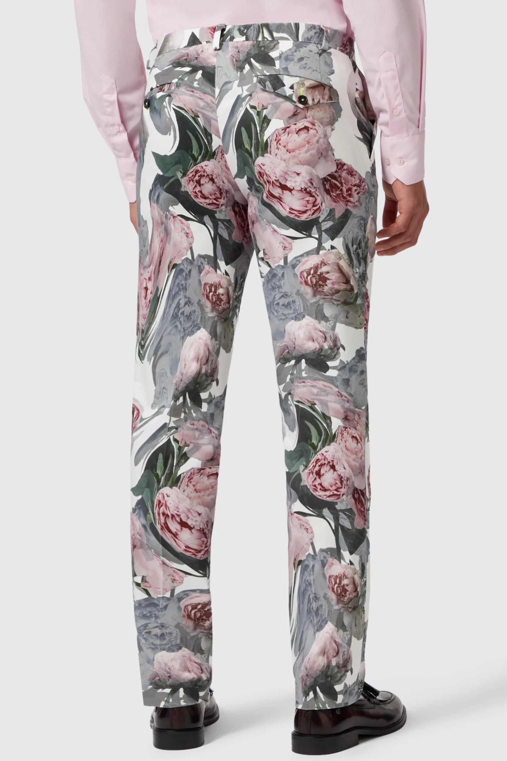 Twisted Tailor Dali Skinny Fit White Cotton Floral Suit | Style·Floral Suits | Style·Bold Prints