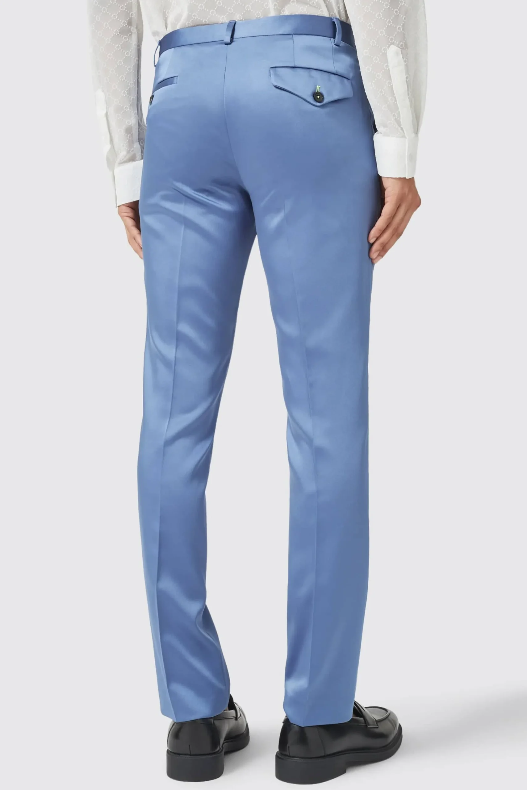 Twisted Tailor Draco Skinny Fit Blue Sateen Suit | Style·Plain Suits | Style·2 Piece Suits