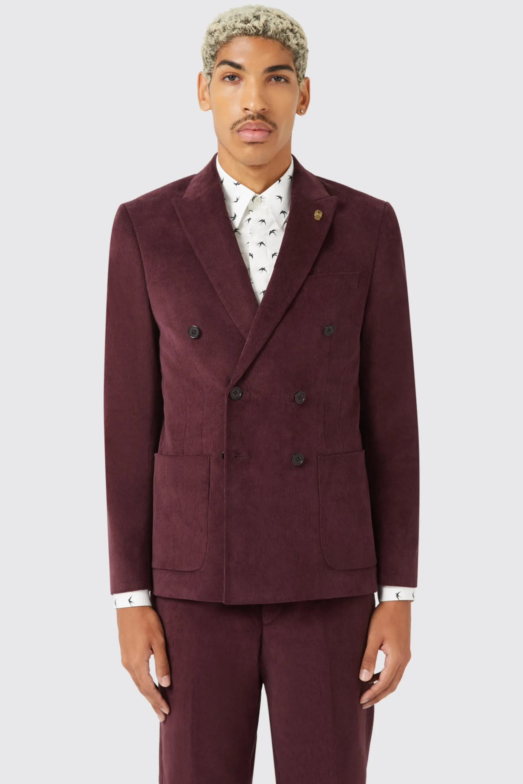 Twisted Tailor Dunmore Wine Cord Suit TT X AM | Style·Cord Suits