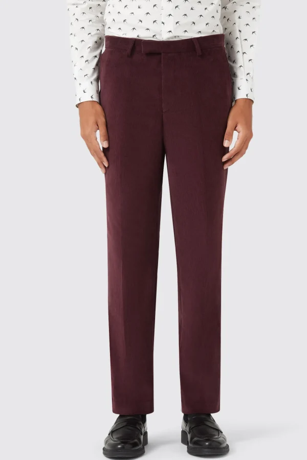 Twisted Tailor Dunmore Wine Cord Trouser TT X AM | Trousers·Casual Trousers | Trousers·Work Trousers