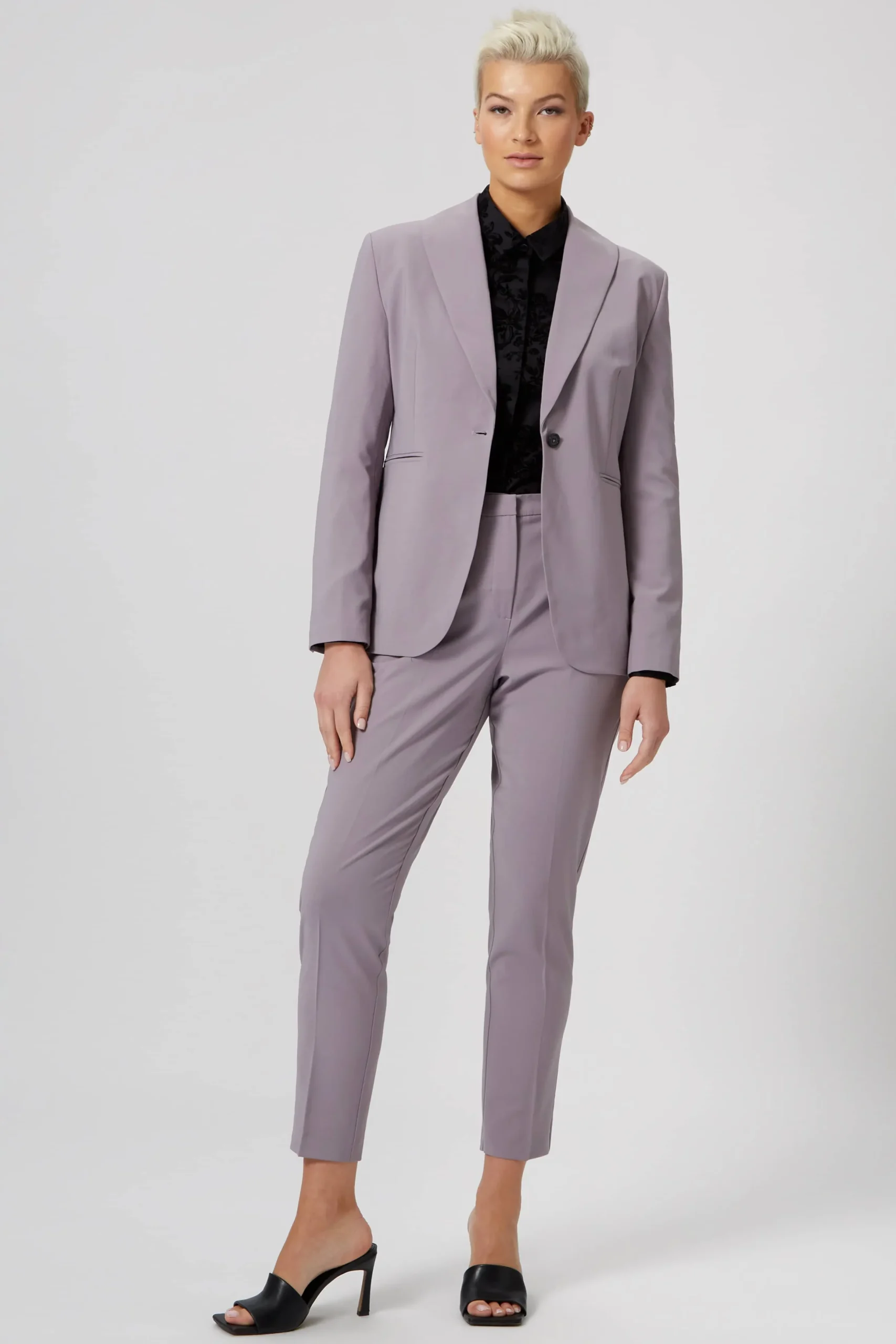 Twisted Tailor Eliza Skinny Fit Lilac Jacket | Woman