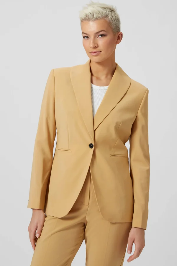 Twisted Tailor Eliza Skinny Fit Yellow Jacket | Woman