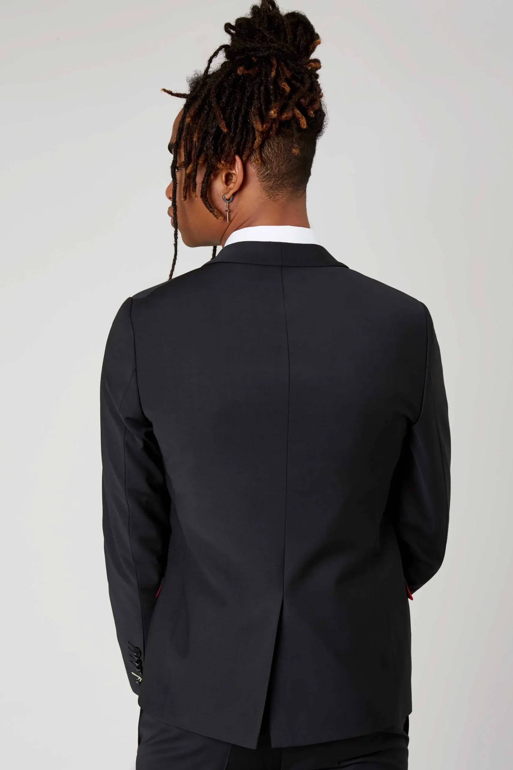 Twisted Tailor Ellroy Skinny Fit Black Wool Suit | Style·Plain Suits | Style·3 Piece Suits