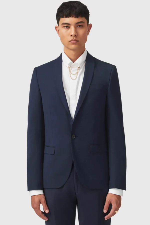 Twisted Tailor Ellroy Skinny Fit New Navy Jacket | Jackets·Work Jackets