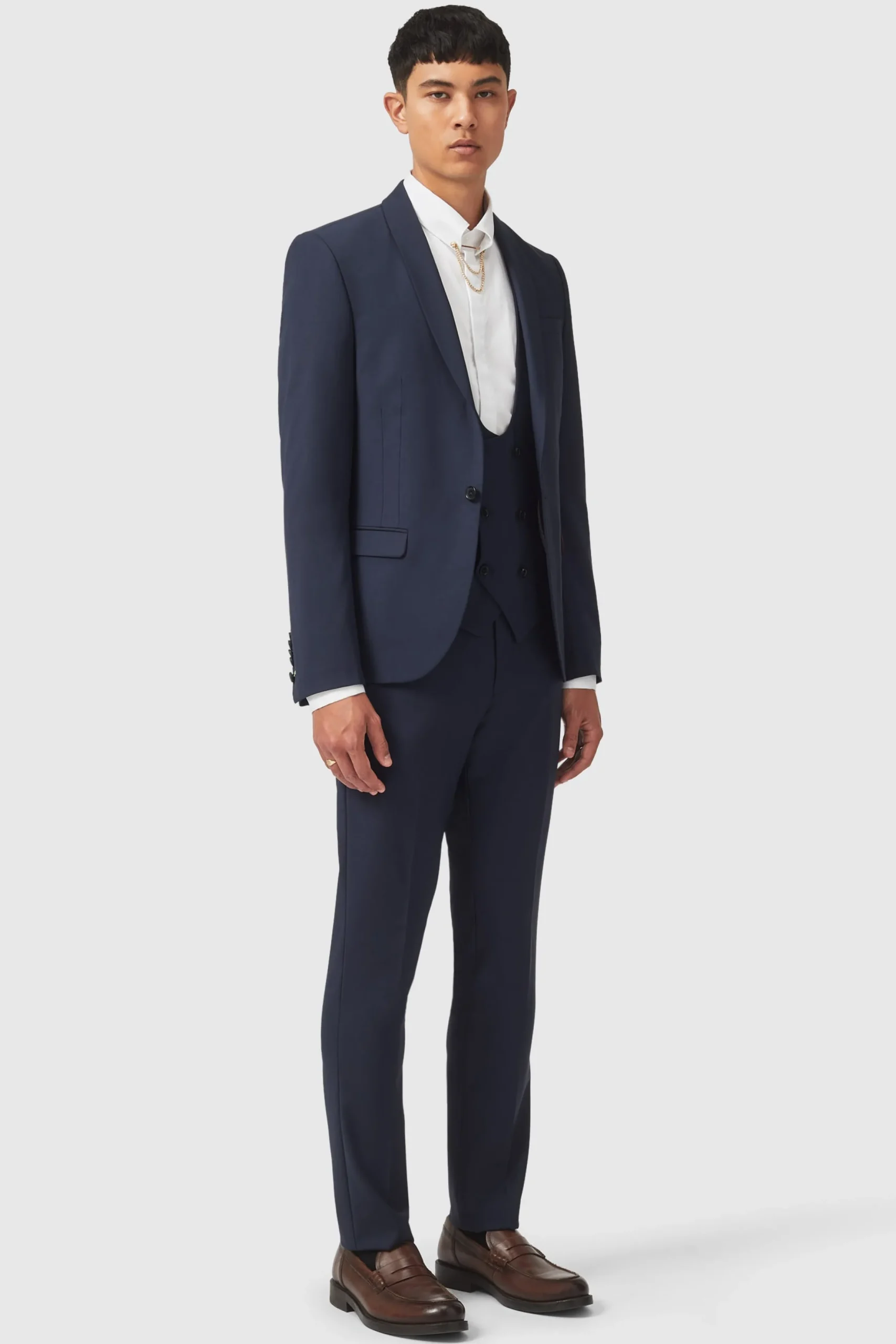 Twisted Tailor Ellroy Skinny Fit New Navy Trousers | Trousers·Casual Trousers | Trousers·Work Trousers