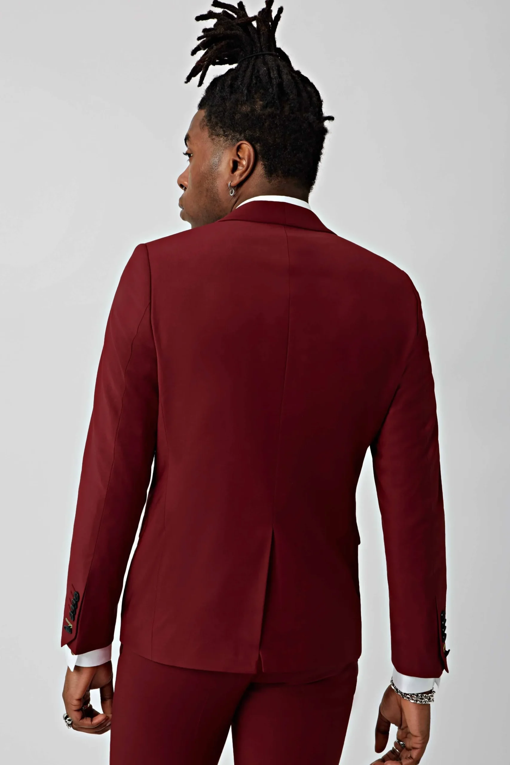 Twisted Tailor Ellroy Skinny Fit Red Wool Suit | Style·Plain Suits | Style·3 Piece Suits