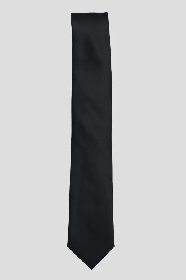 Twisted Tailor Ellroy Tie Black | Suit Accessories·Ties