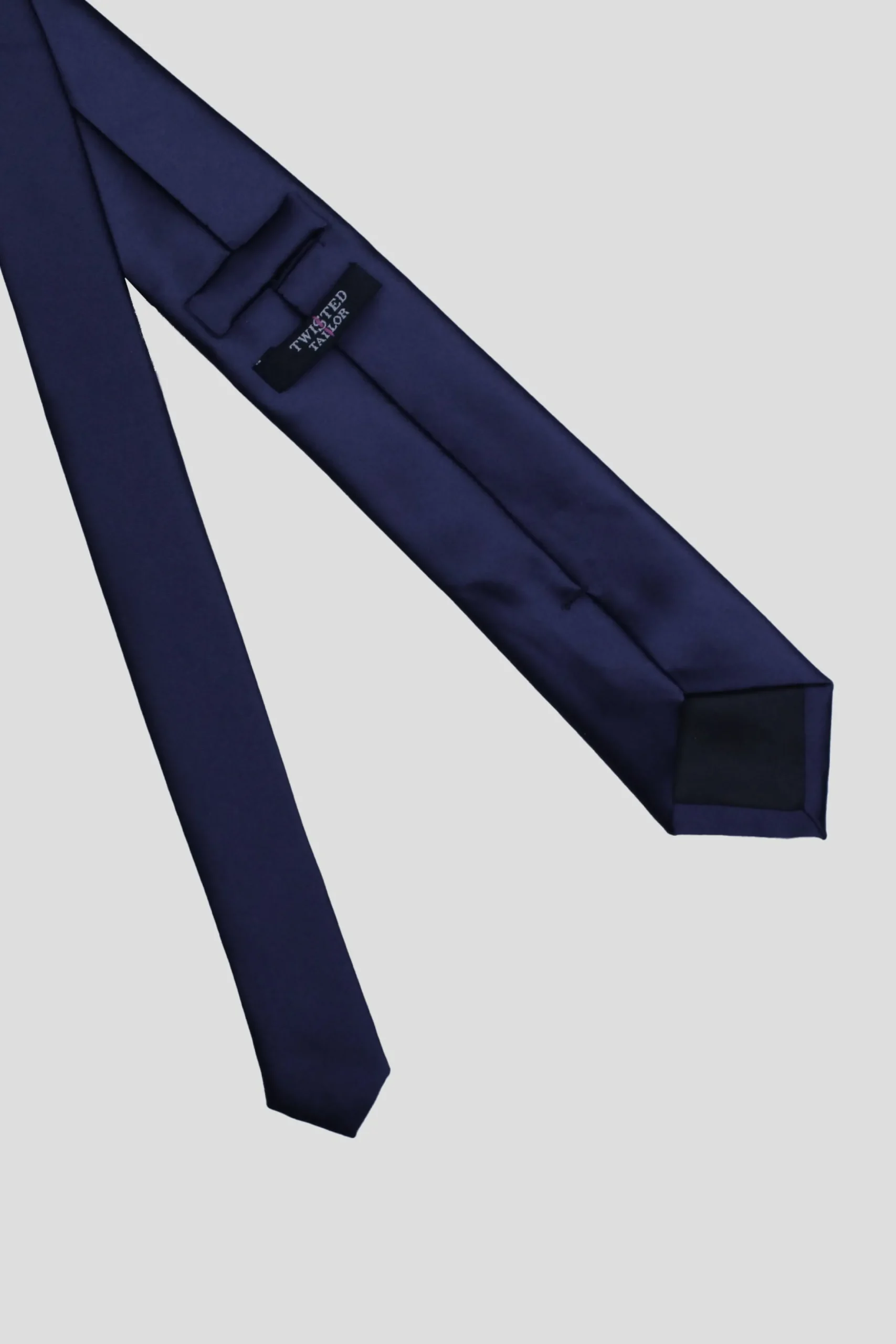 Twisted Tailor Ellroy Tie Navy | Suit Accessories·Ties