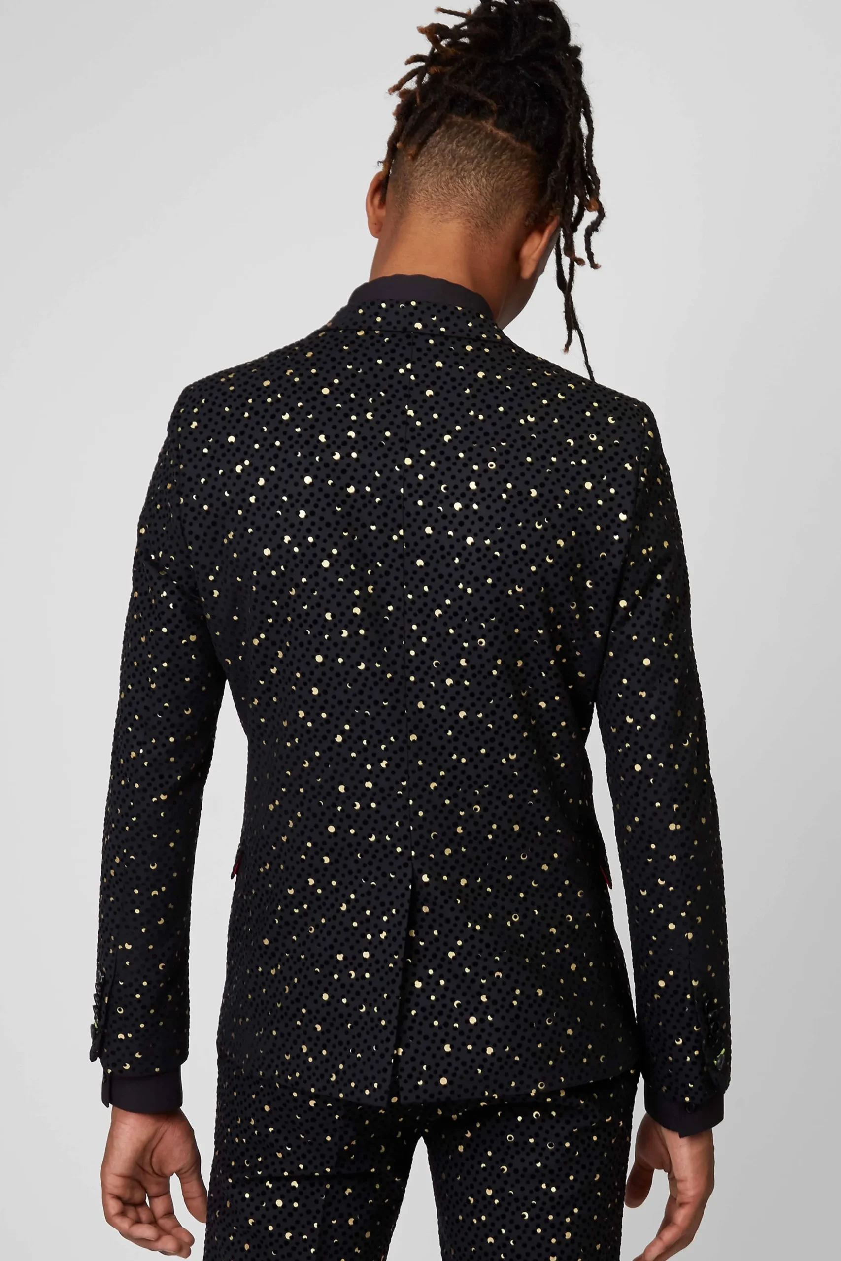 Twisted Tailor Farrow Skinny Fit Black Polka Dot Tuxedo Suit | Style·Tuxedos | Style·Icons