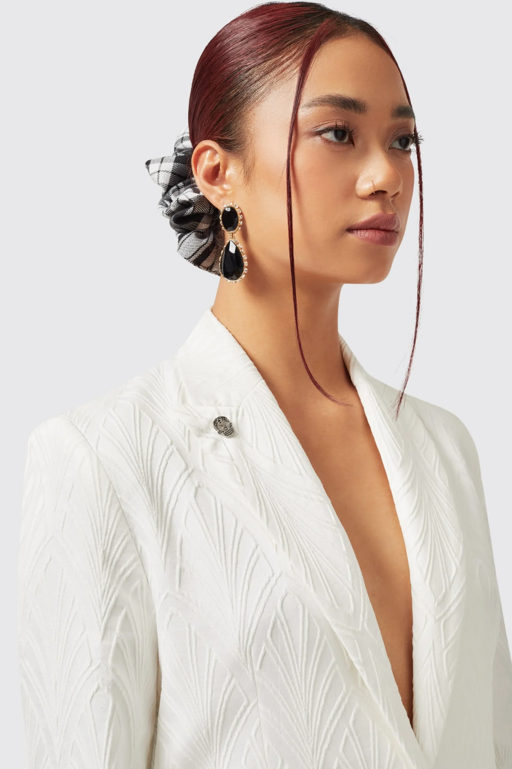 Twisted Tailor Fiore Slim Fit White Jacket | Woman