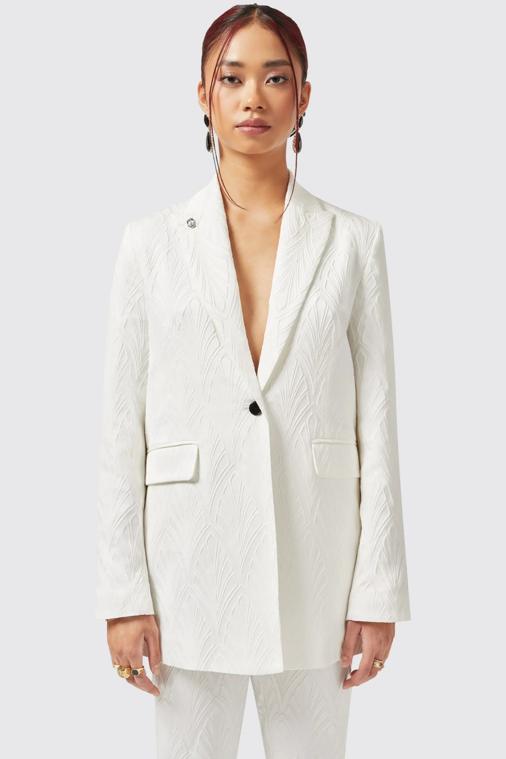Twisted Tailor Fiore Slim Fit White Suit | Woman