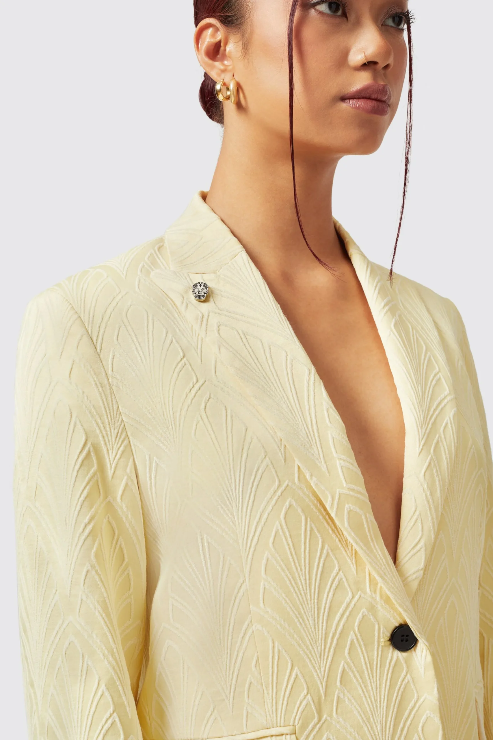 Twisted Tailor Fiore Slim Fit Yellow Suit | Woman