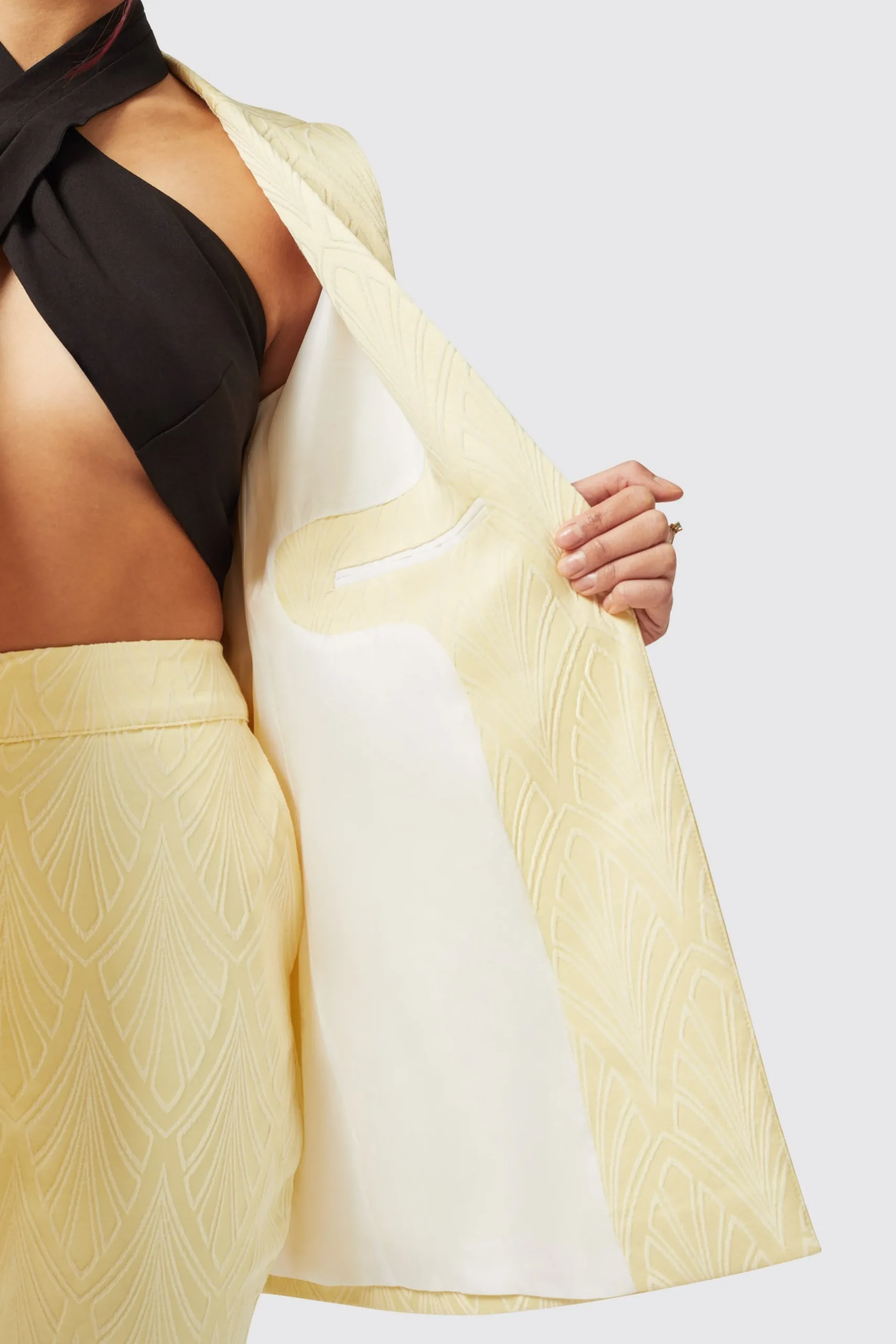Twisted Tailor Fiore Slim Fit Yellow Suit | Woman