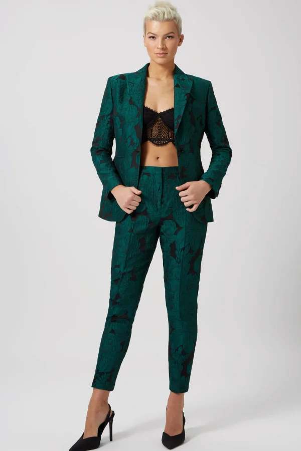 Twisted Tailor Gillian Skinny Fit Green Floral Suit | Woman | Style·Icons