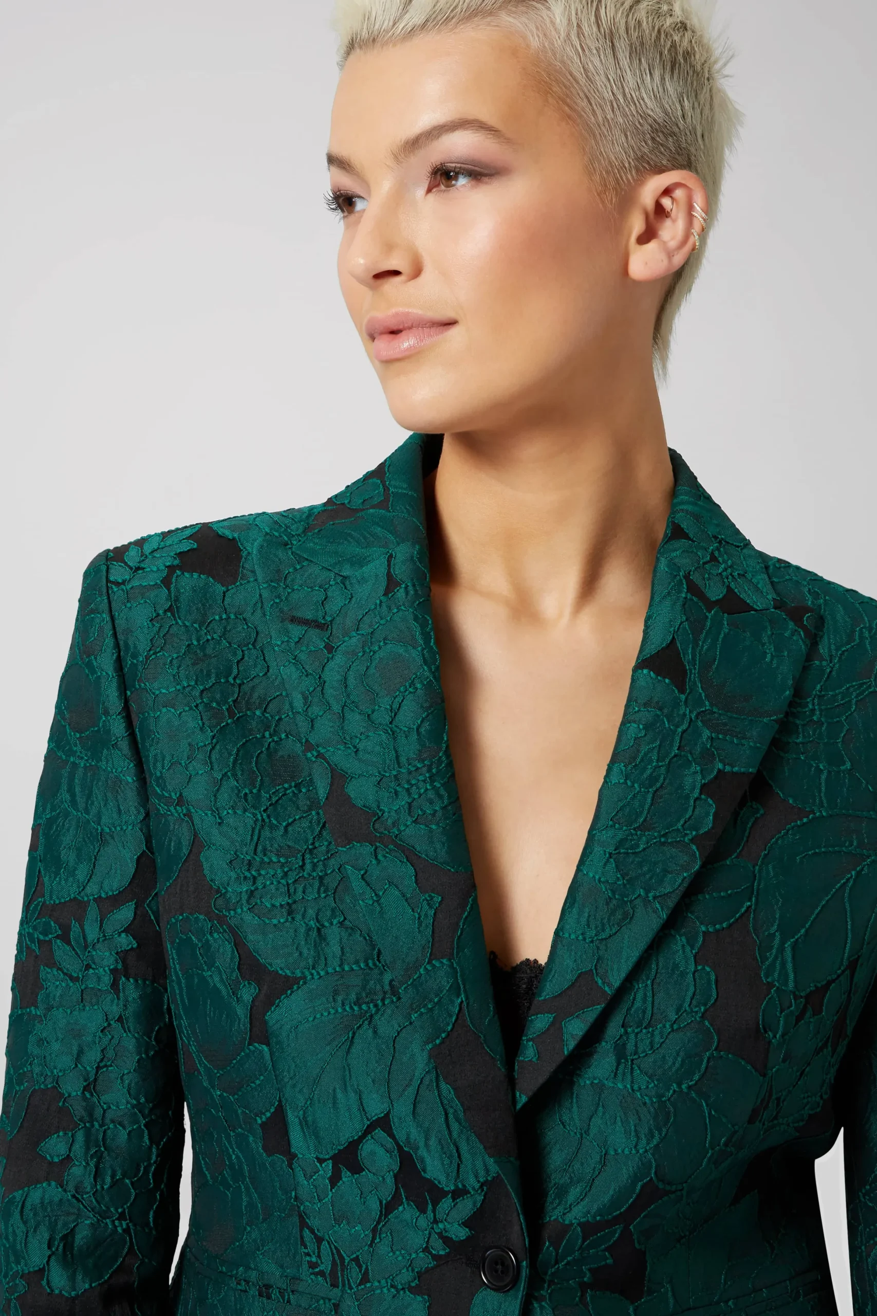 Twisted Tailor Gillian Skinny Fit Green Floral Suit | Woman | Style·Icons