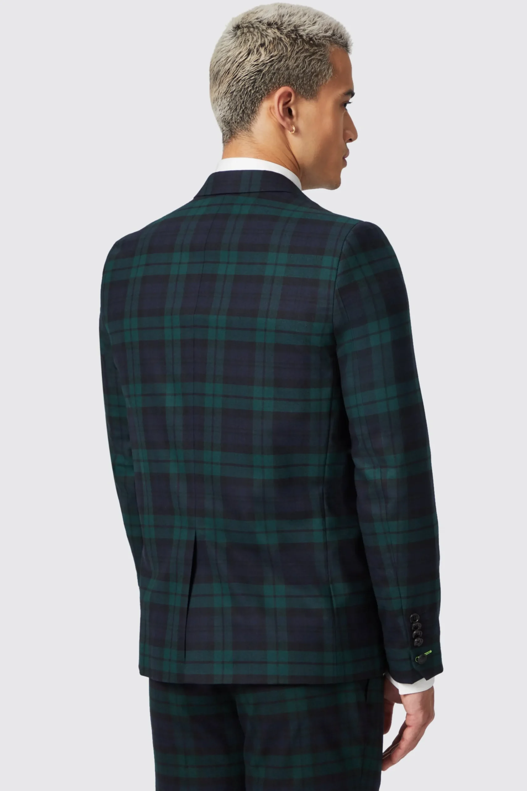 Twisted Tailor Ginger Skinny Fit Green Tartan Jacket | Jackets·Casual Jackets | Jackets·Party Jackets