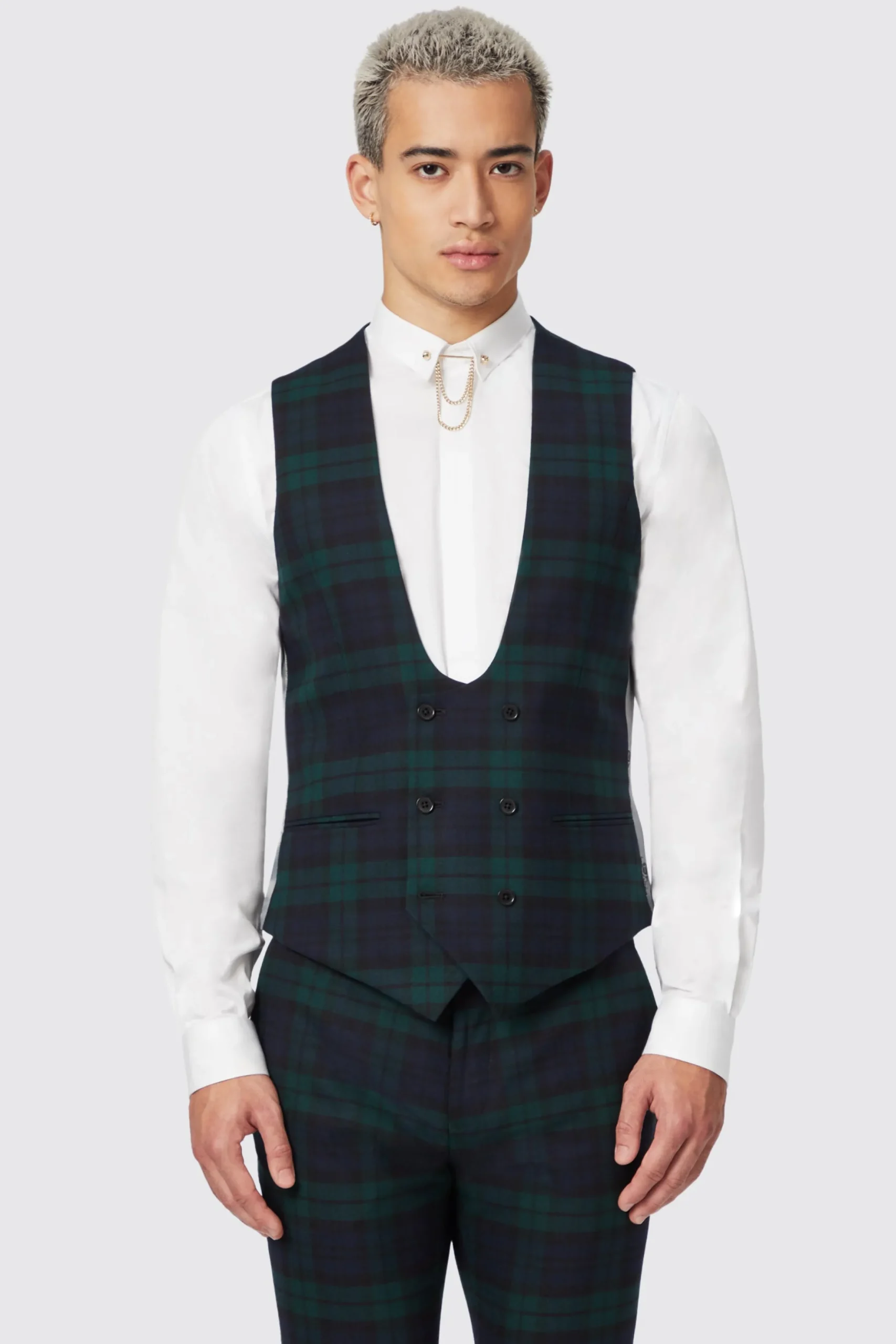 Twisted Tailor Ginger Skinny Fit Green Tartan Suit | Style·Tartan Suits | Style·3 Piece Suits