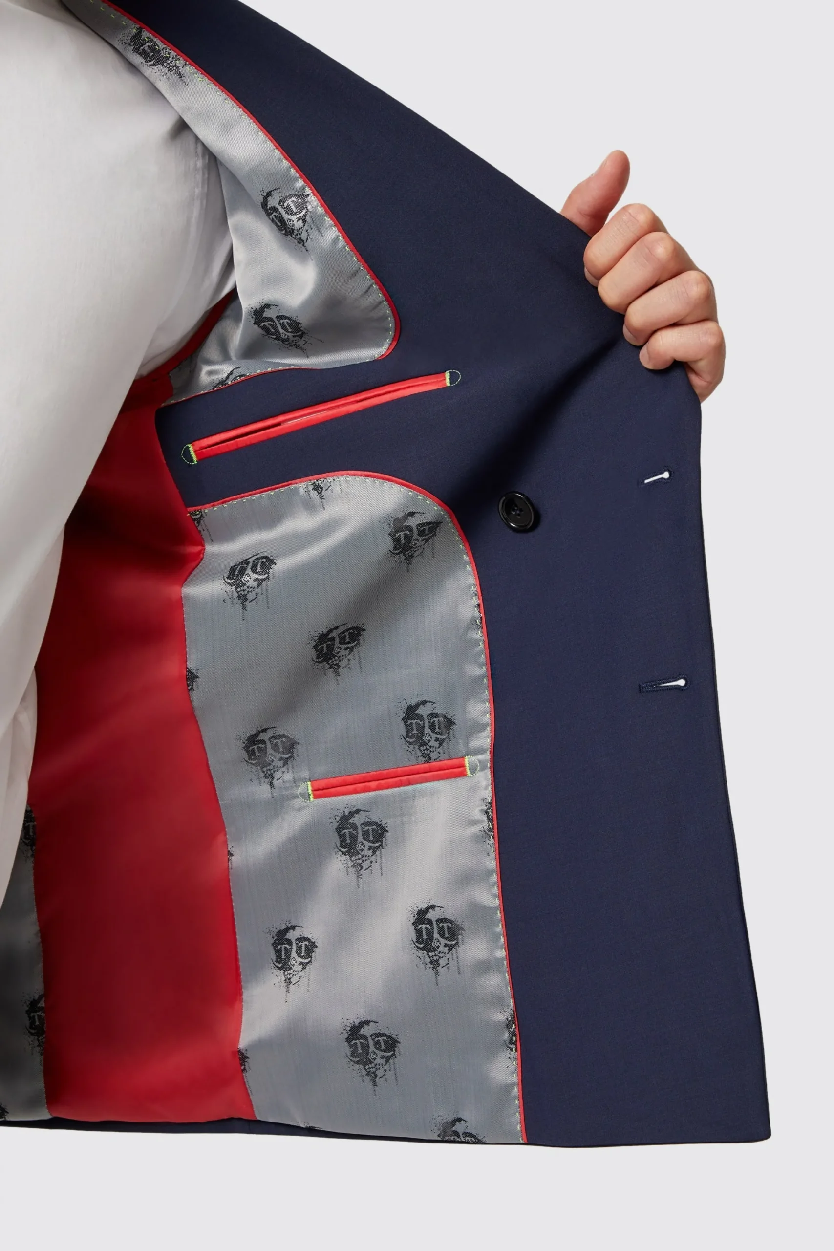 Twisted Tailor Harwood Slim Fit Navy Double Breasted Wool Suit | Style·Double Breasted Suits | Occasion·Groomsmen Suits
