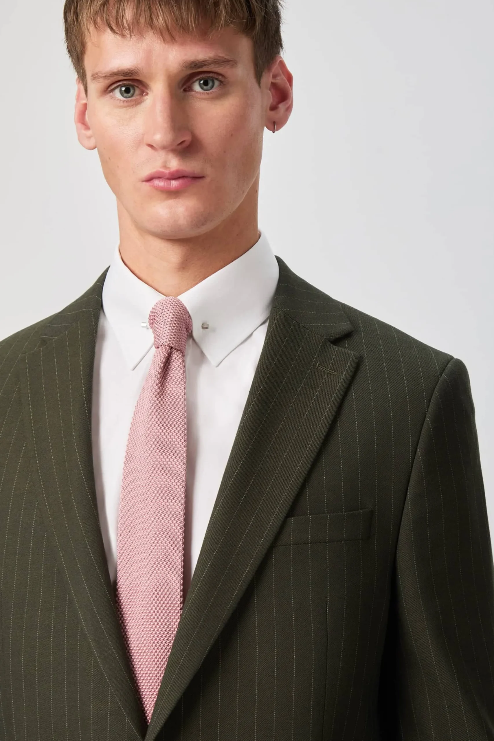 Twisted Tailor Hodge Slim Fit Green Pinstripe Suit | Style·Plain Suits | Occasion·Groomsmen Suits