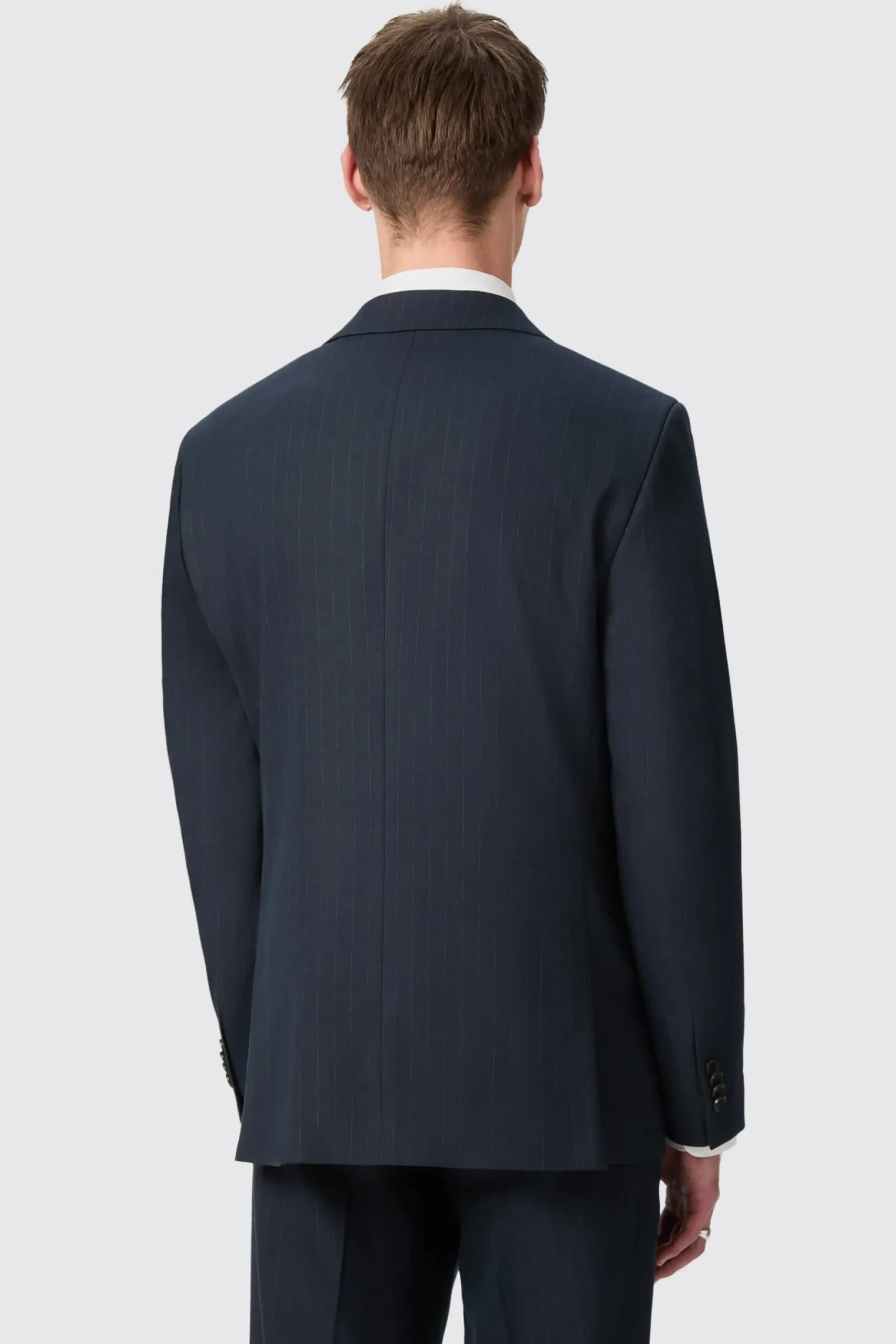 Twisted Tailor Hodge Slim Fit Navy Pinstripe Jacket | Jackets·Work Jackets