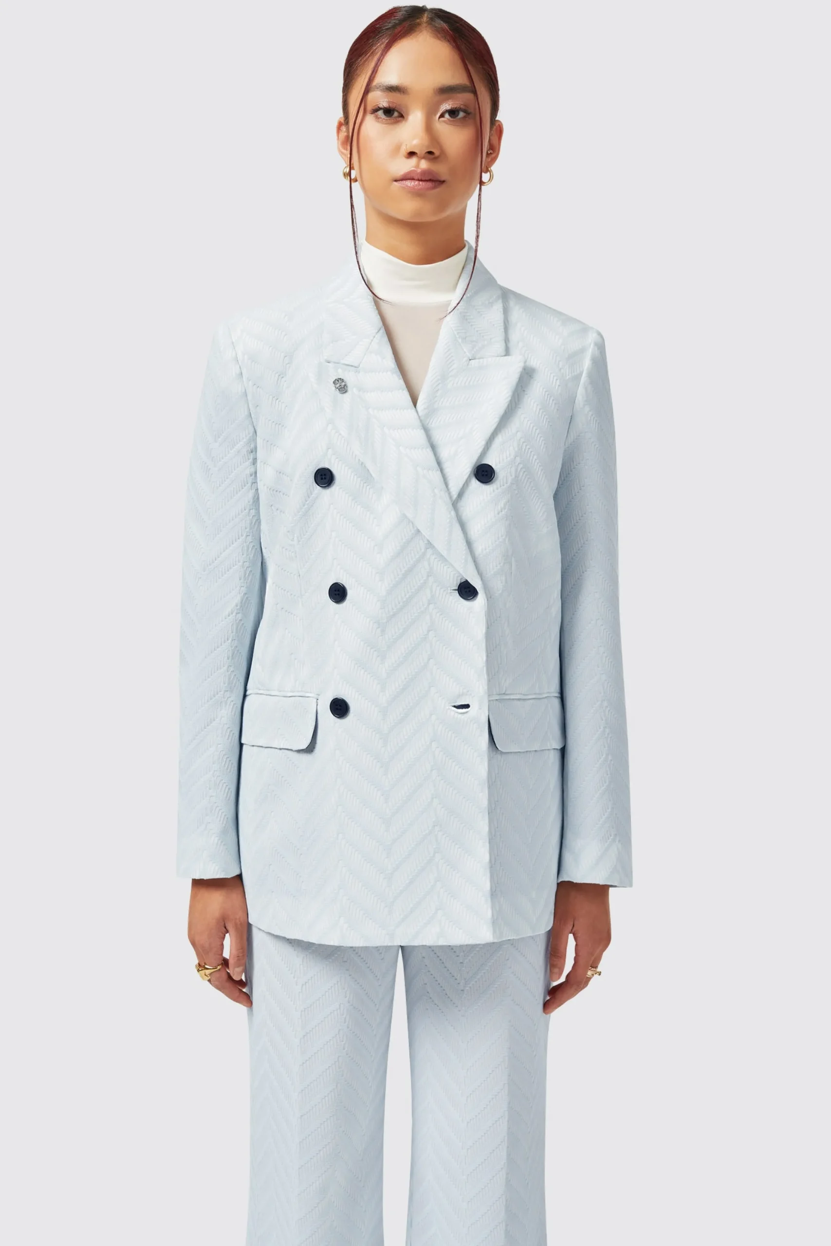 Twisted Tailor Iris Slim Fit Blue Jacket | Woman