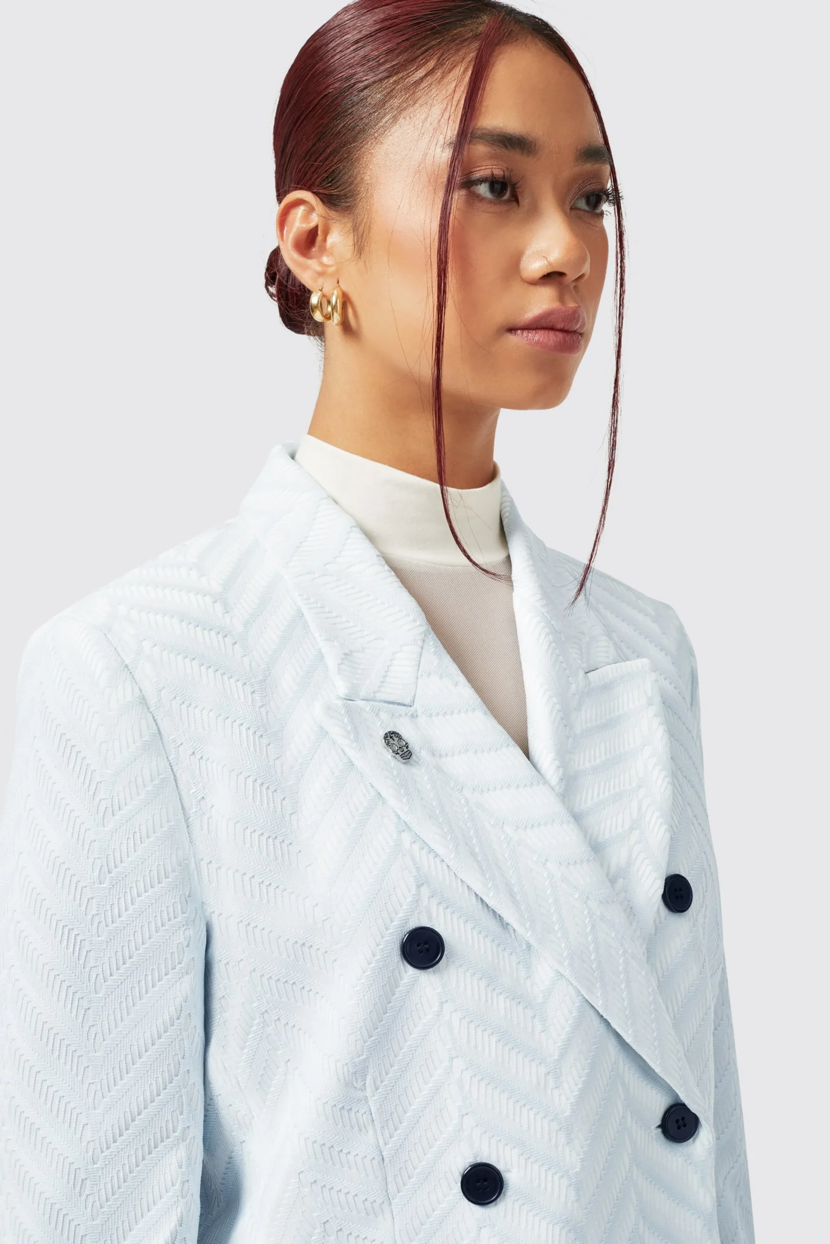 Twisted Tailor Iris Slim Fit Blue Jacket | Woman