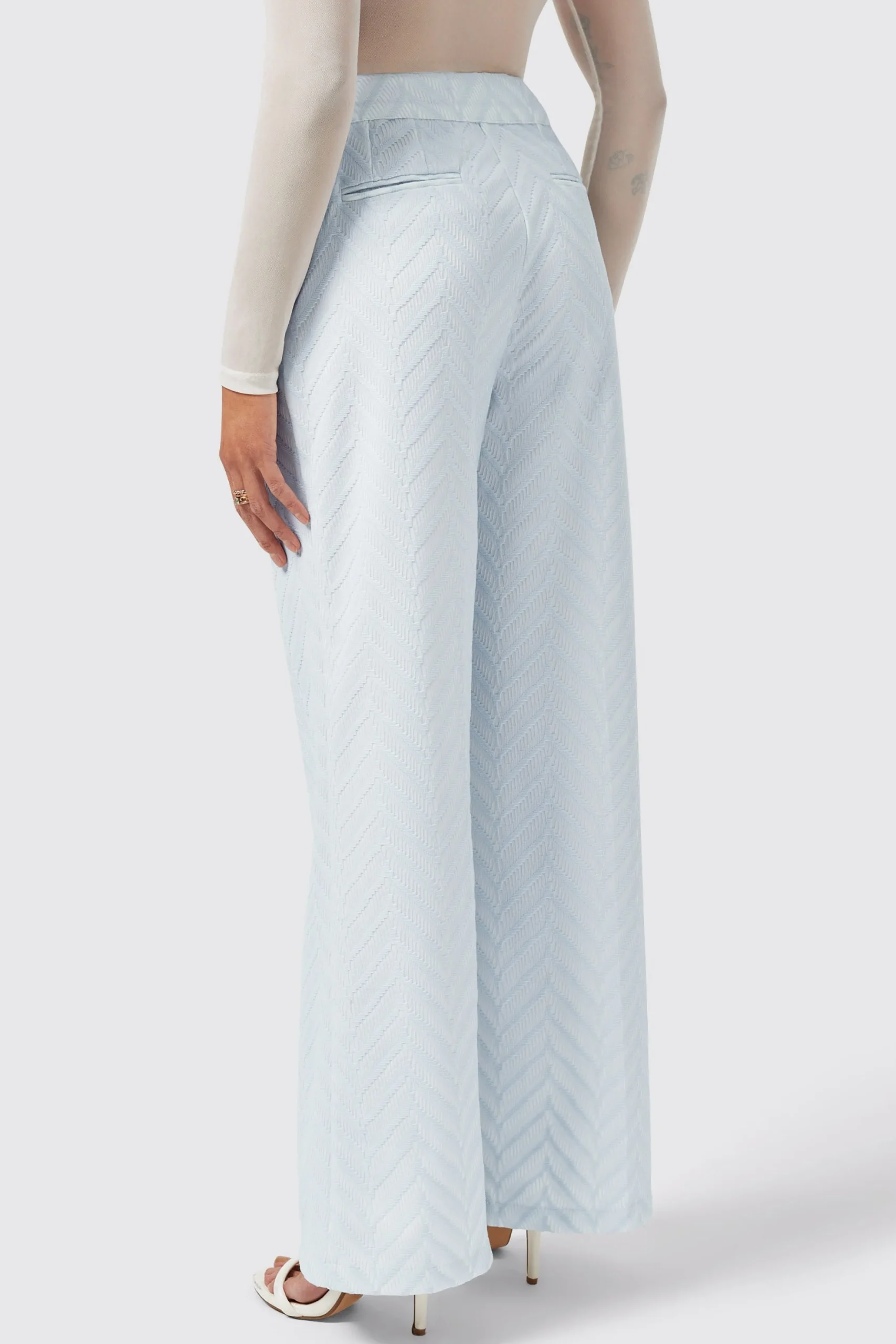 Twisted Tailor Iris Slim Fit Blue Trouser | Woman