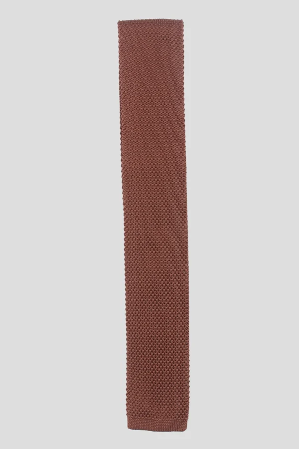 Twisted Tailor Jagger Brown Knitted Tie | Suit Accessories·Ties