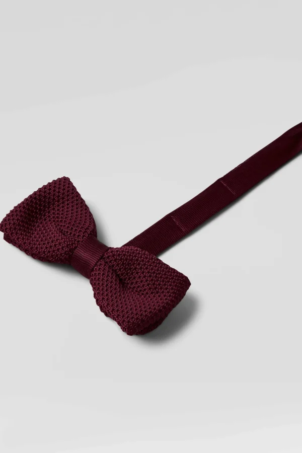 Twisted Tailor Jagger Burgundy Knitted Tie | Suit Accessories·Bow Ties